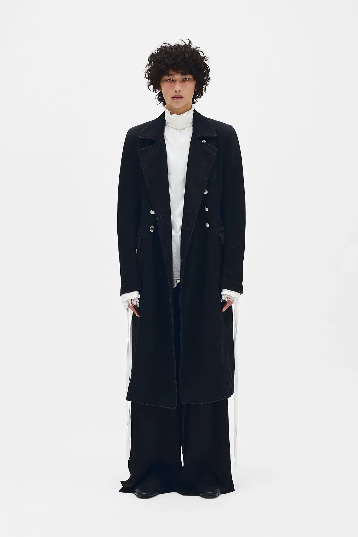 Wilem Double Breasted Fitted Trench Coat sold by Ann Demeulemeester