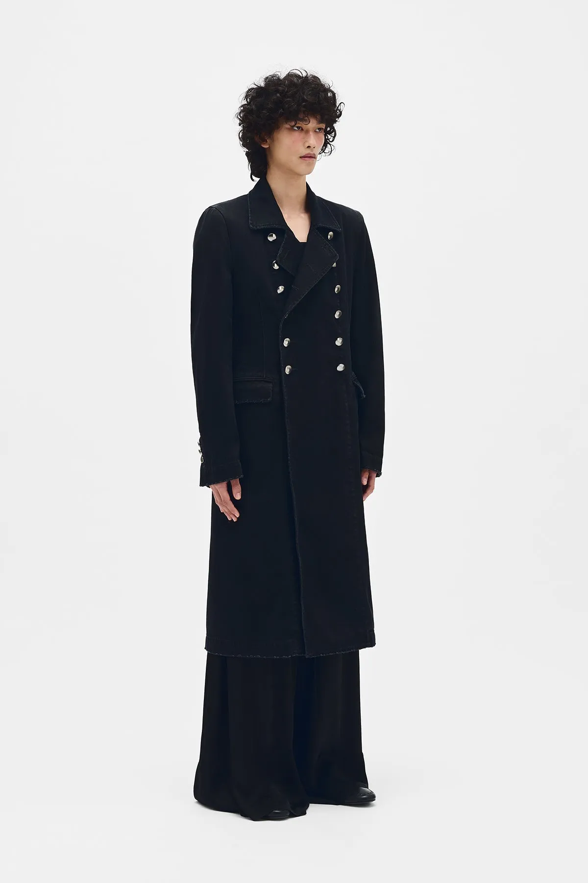 Wilem Double Breasted Fitted Trench Coat sold by Ann Demeulemeester product image thumbnail 2