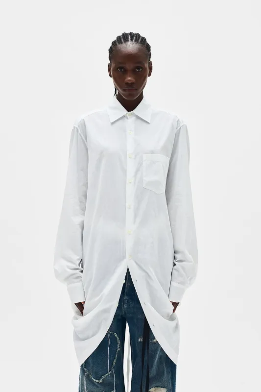 Gabi Long Draped Shirt sold by Ann Demeulemeester