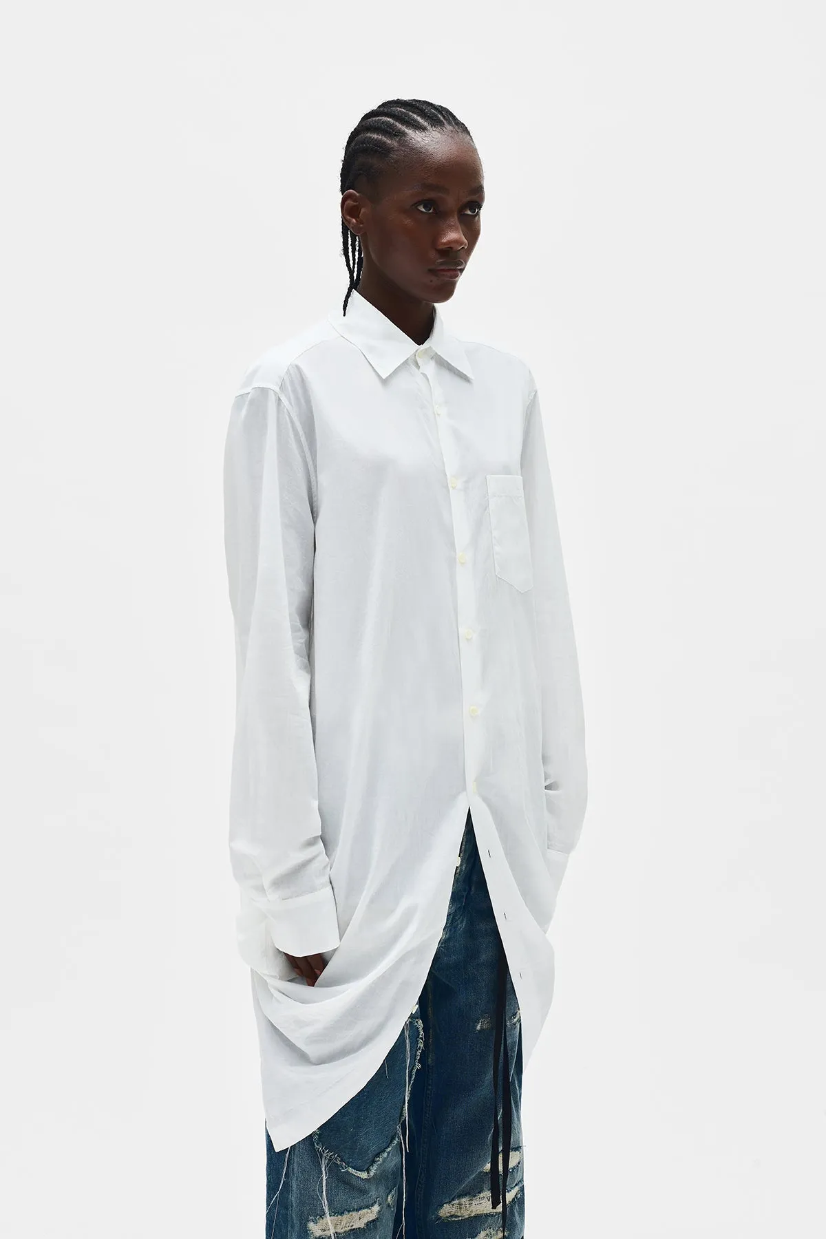 Gabi Long Draped Shirt sold by Ann Demeulemeester product image thumbnail 2