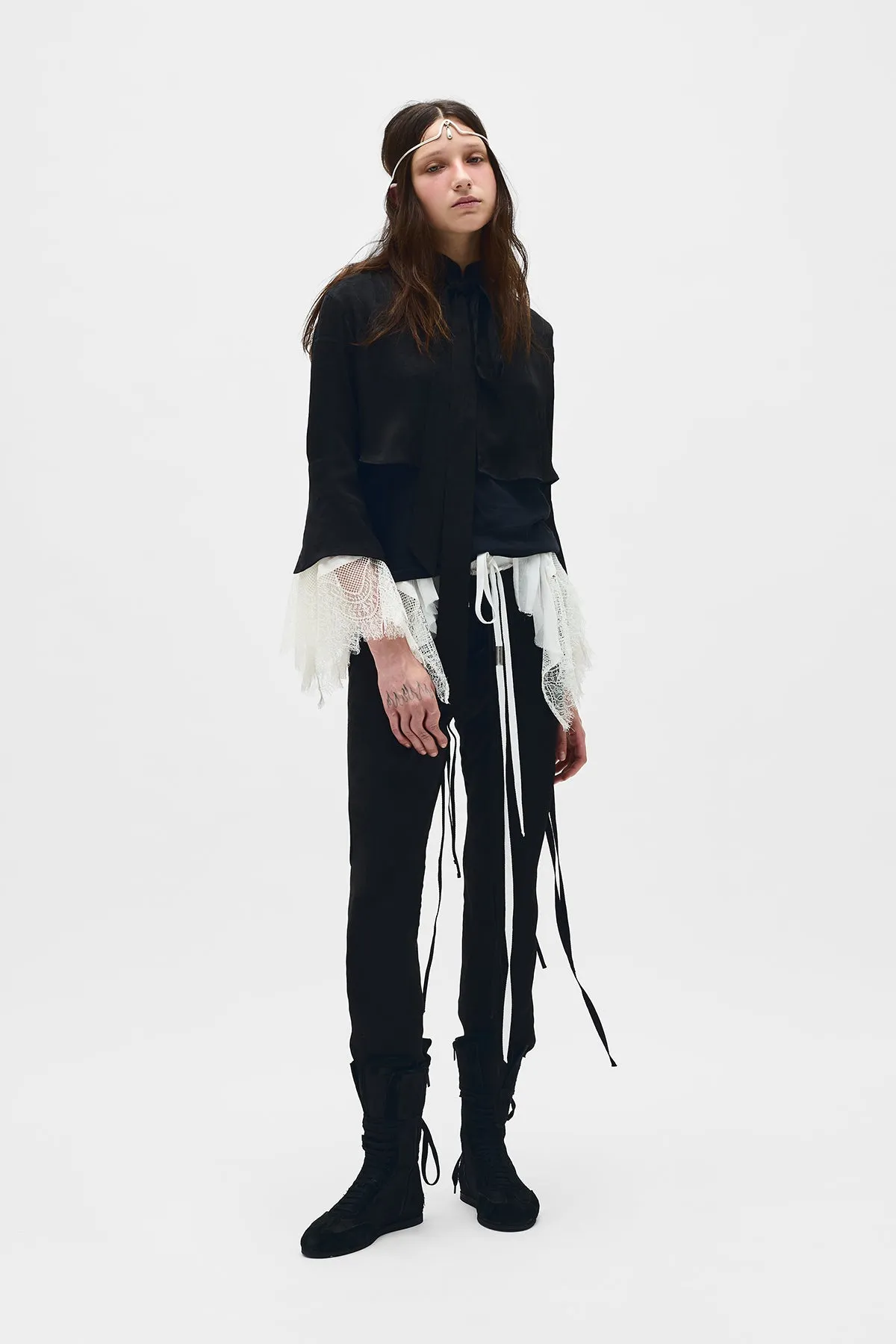 Moni Cropped Shirt sold by Ann Demeulemeester product image thumbnail 4