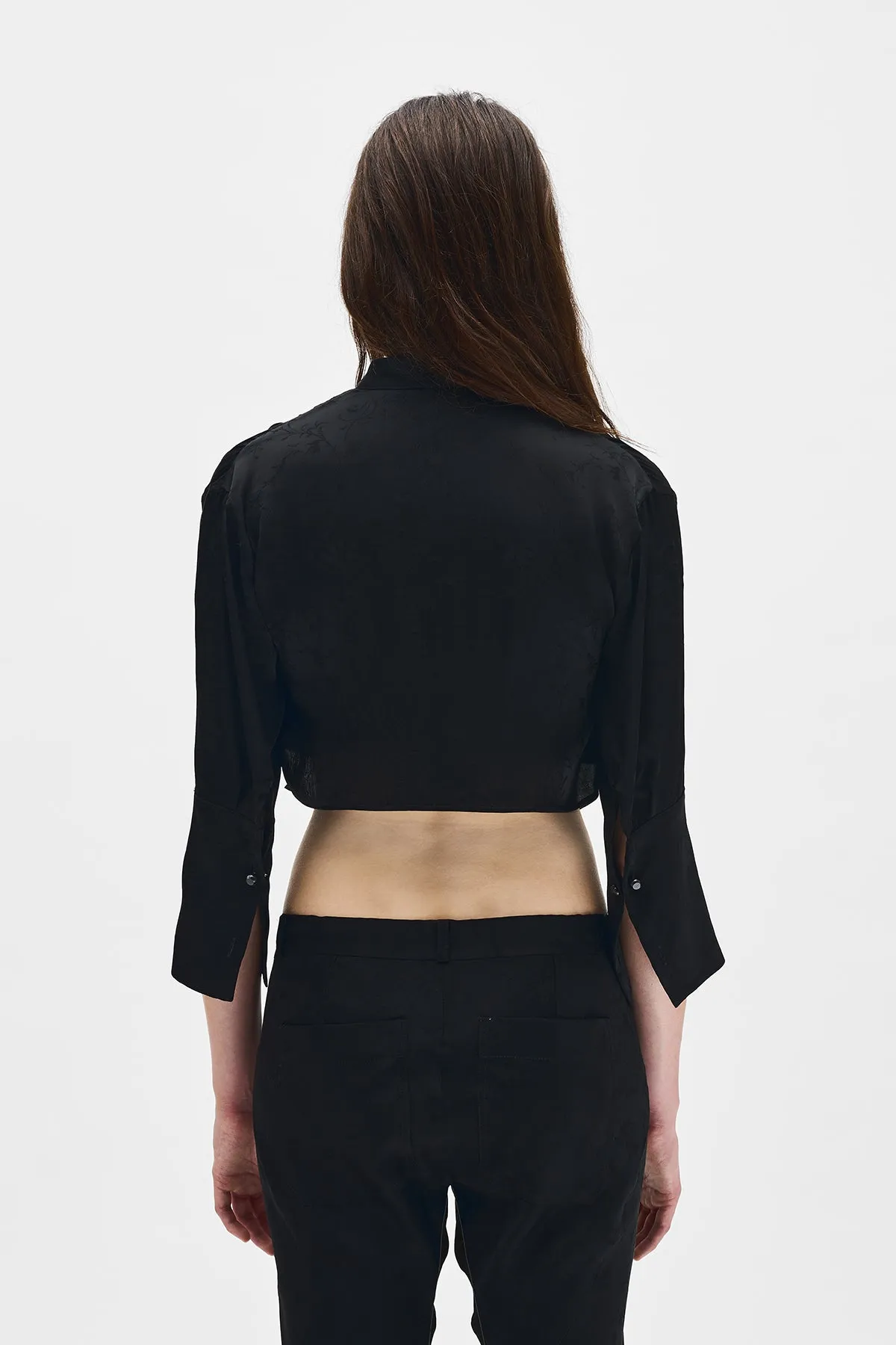 Moni Cropped Shirt sold by Ann Demeulemeester product image thumbnail 3