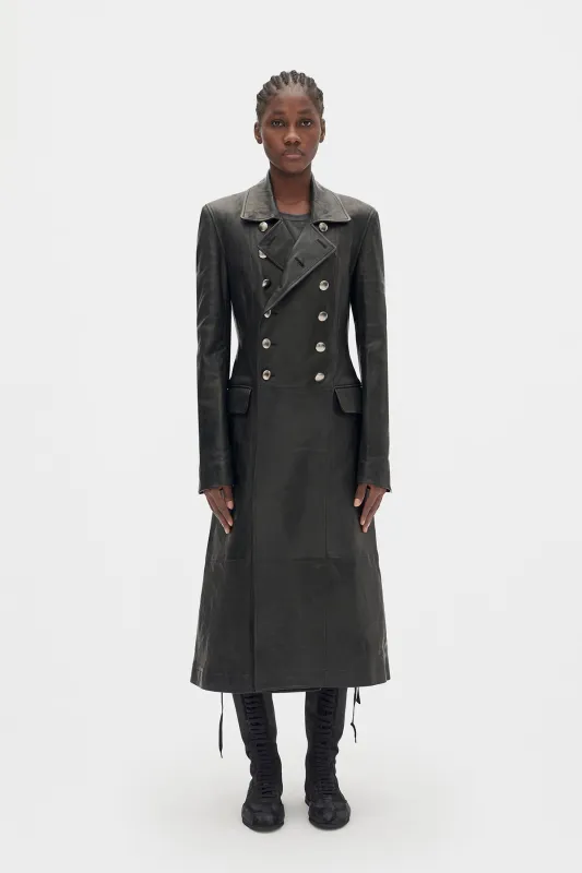Adelita Double-Breasted Trench Coat made by Ann Demeulemeester