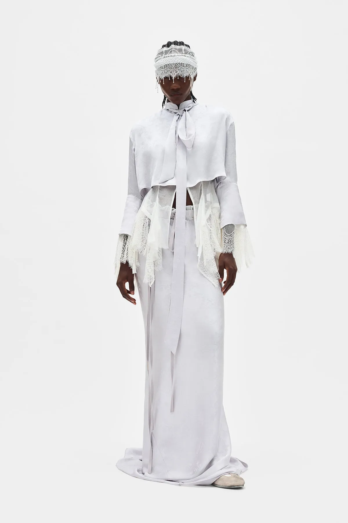 Moni Cropped Shirt sold by Ann Demeulemeester product image thumbnail 4