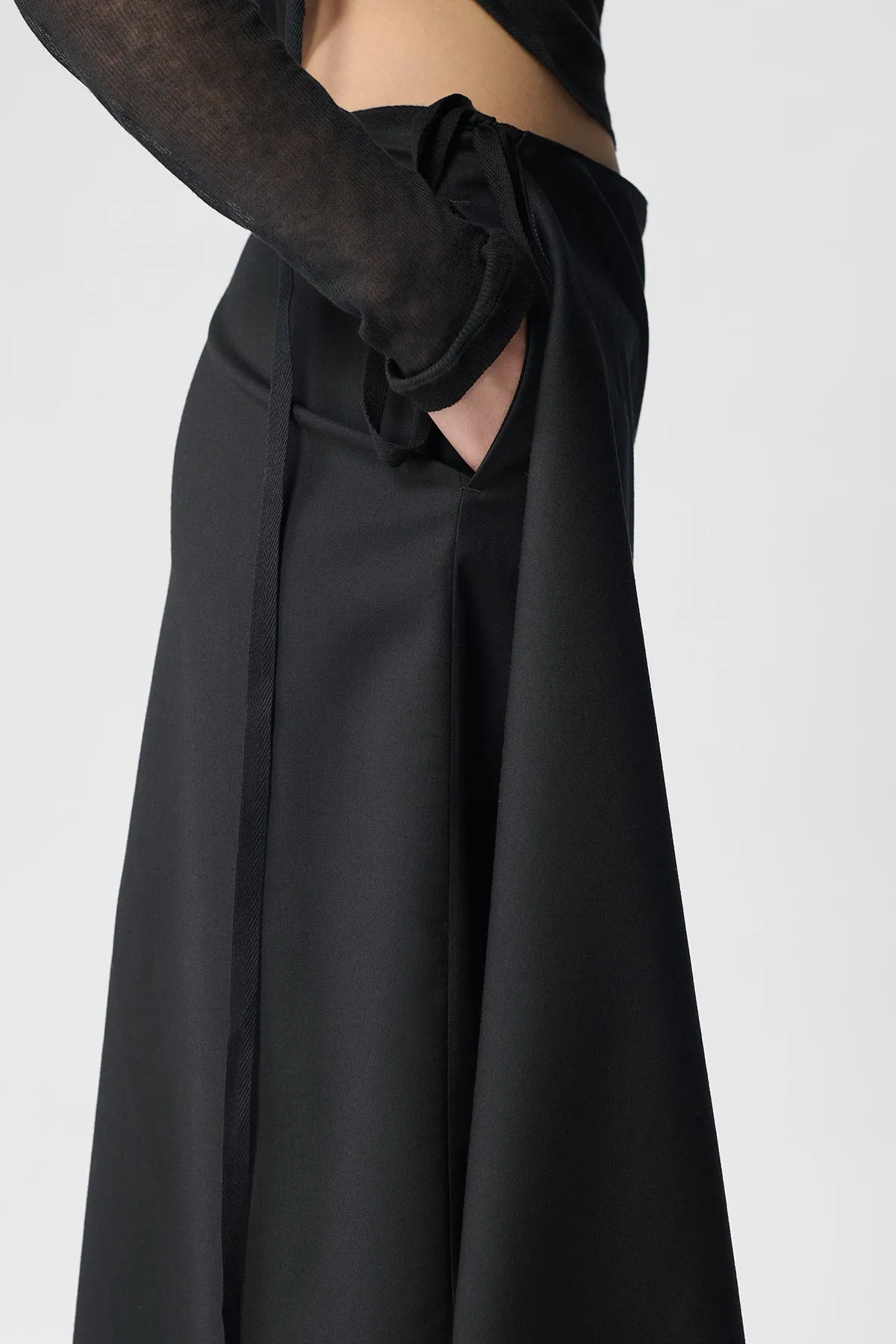 Ylva Midi Wrap Skirt sold by Ann Demeulemeester product image thumbnail 5