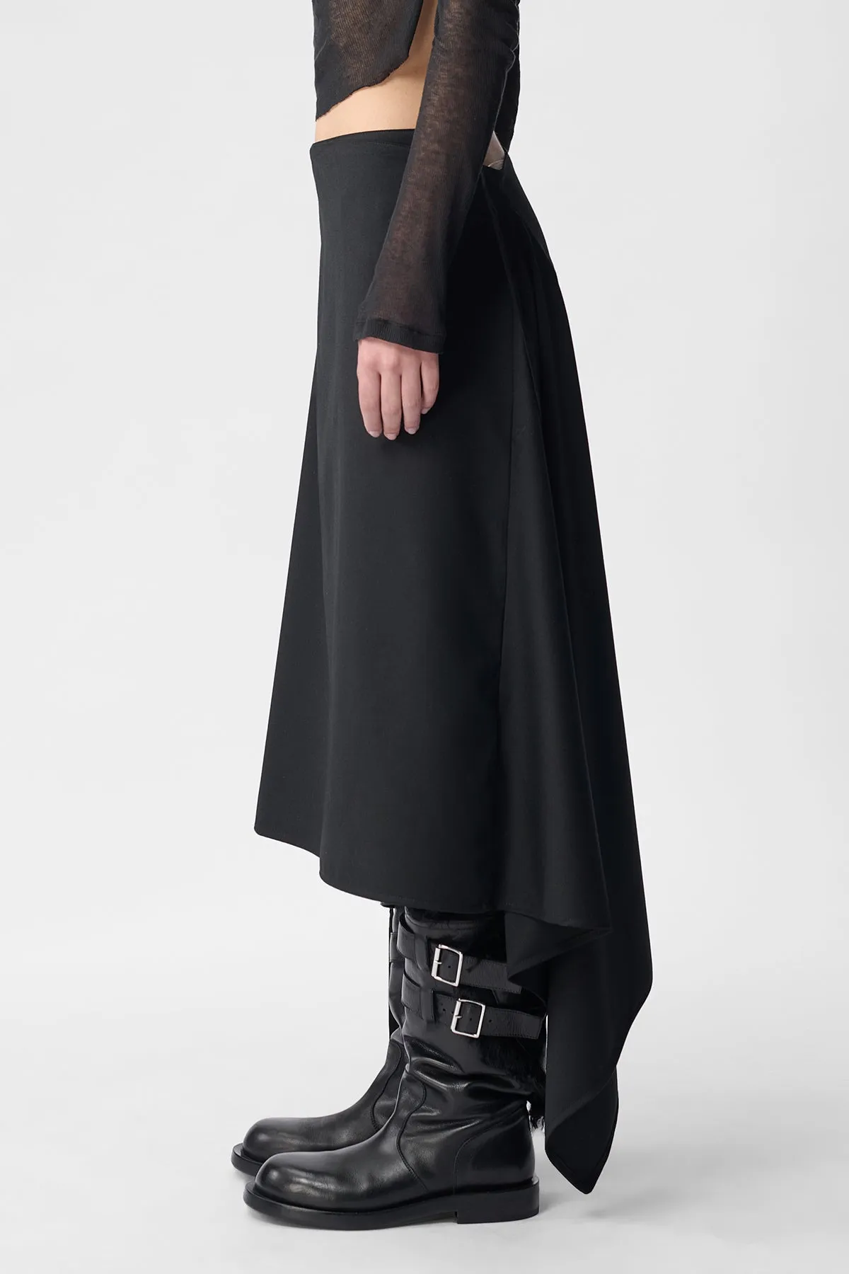 Ylva Midi Wrap Skirt sold by Ann Demeulemeester product image thumbnail 2