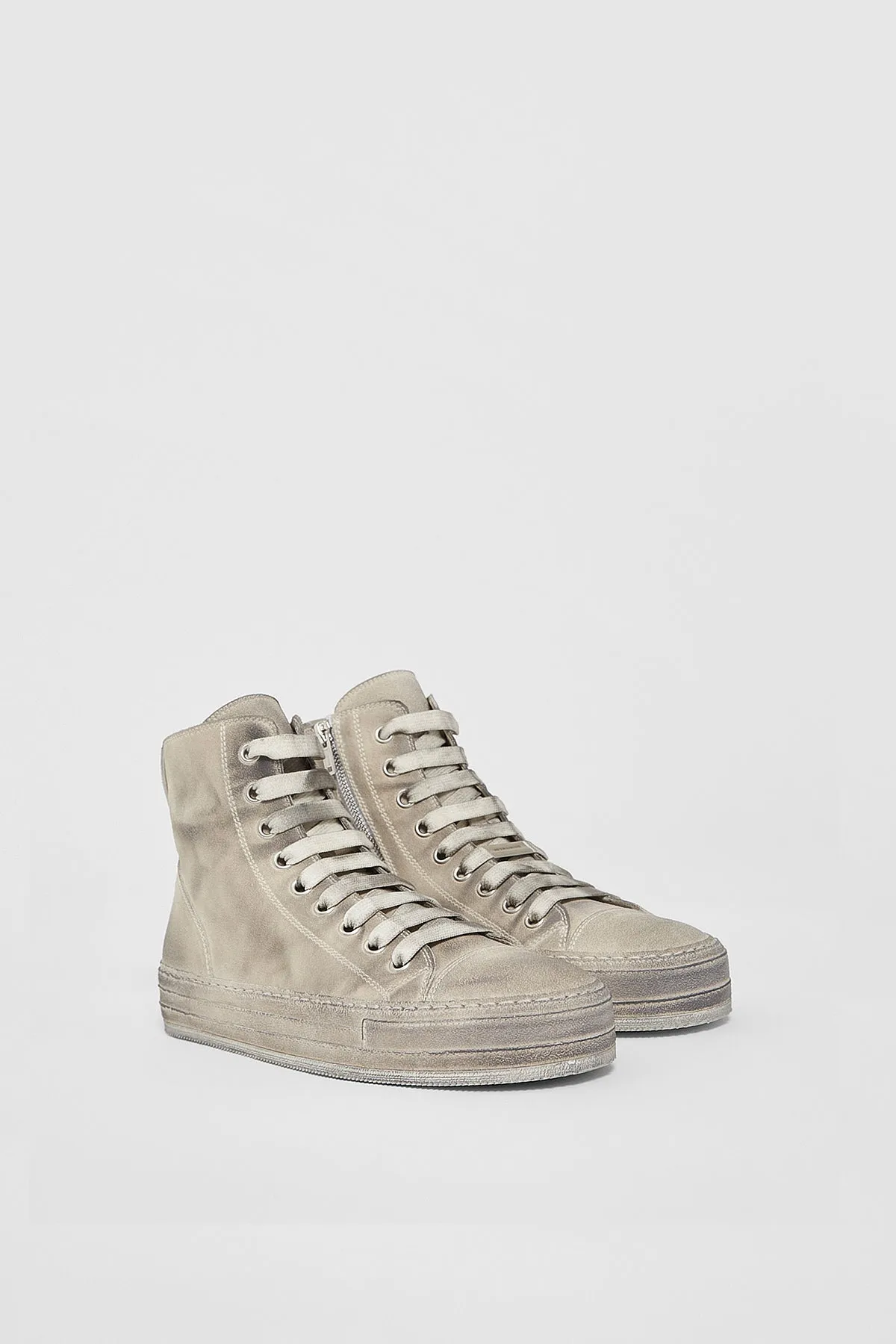 Raven High-Top Sneakers Dirty White sold by Ann Demeulemeester