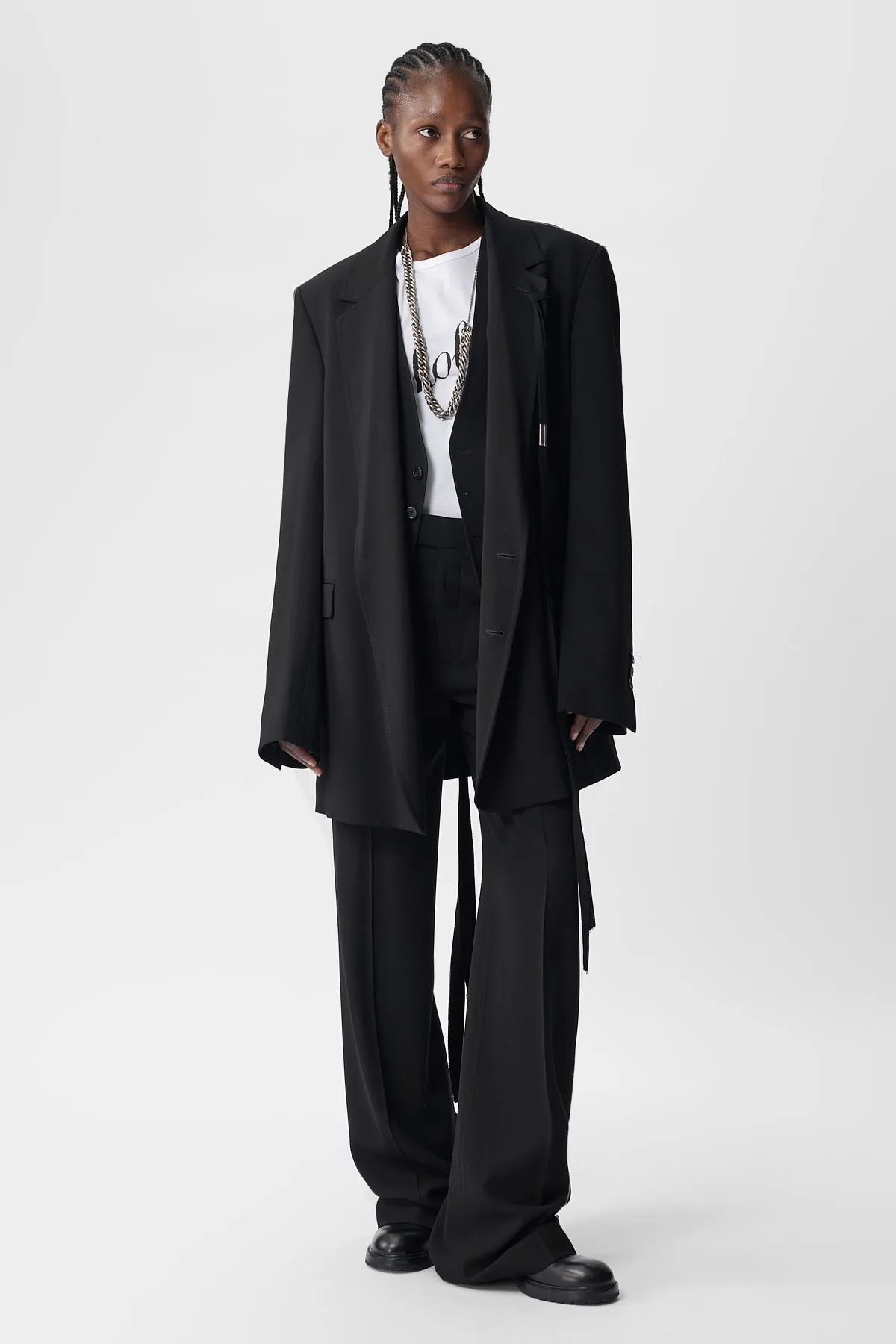 Maaike Flared Leg Comfort Trousers sold by Ann Demeulemeester product image thumbnail 4