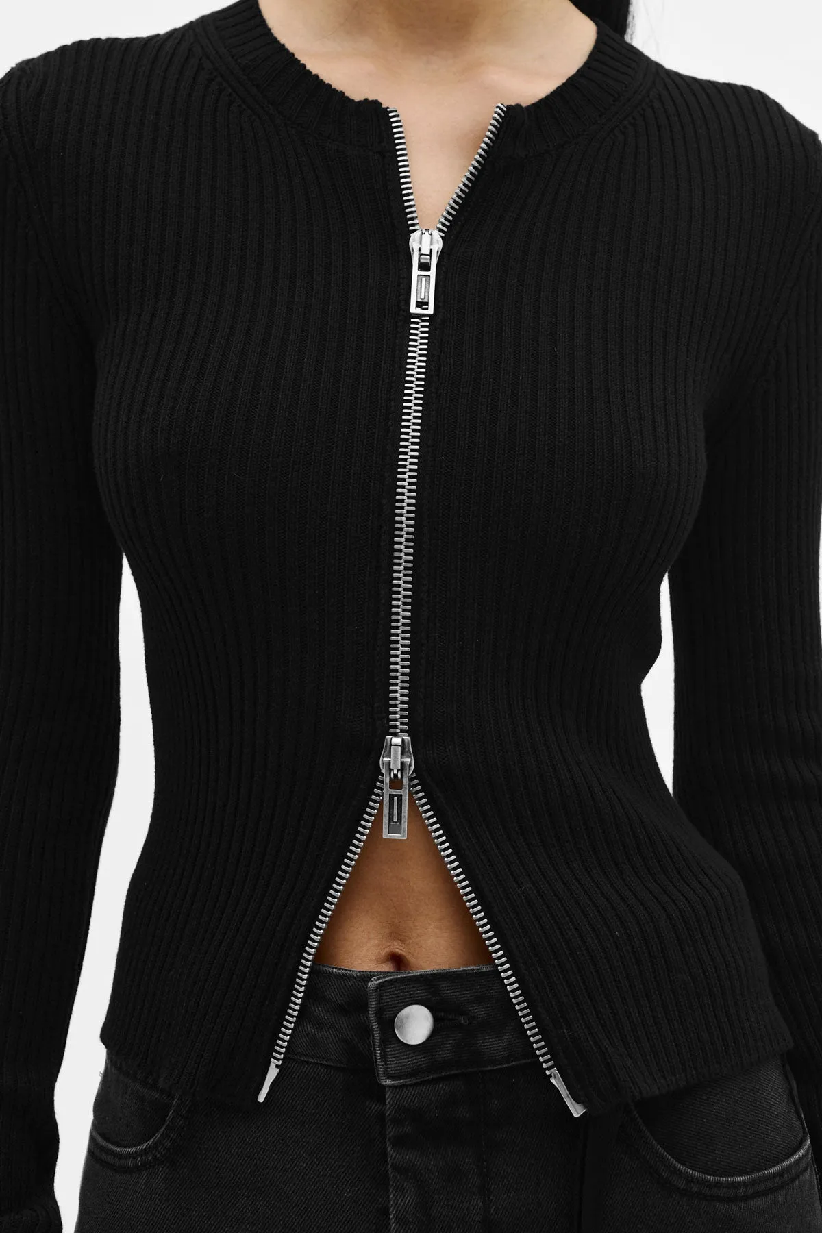 Terna Cropped Zip-Up Cardigan sold by Ann Demeulemeester product image thumbnail 5