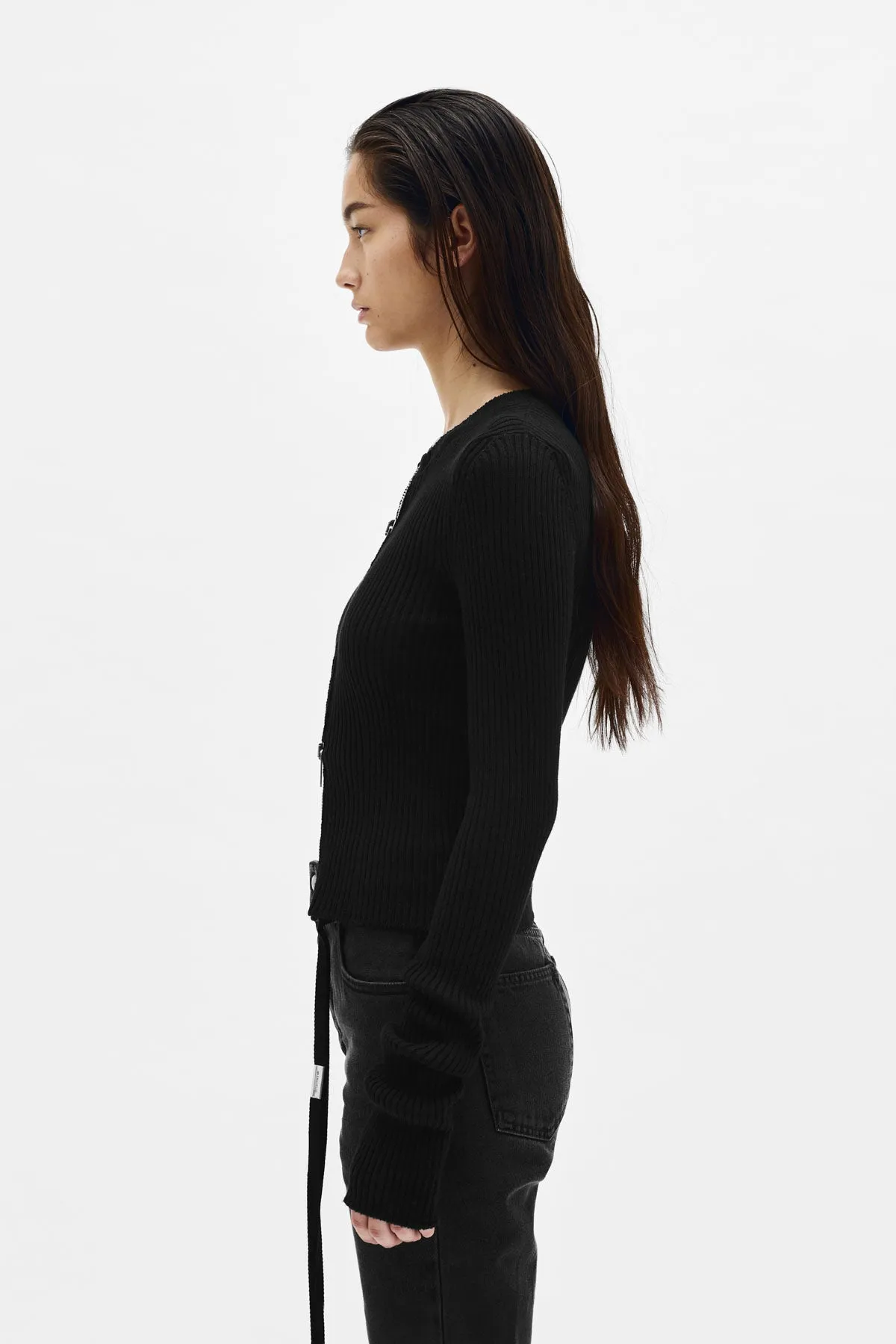 Terna Cropped Zip-Up Cardigan sold by Ann Demeulemeester product image thumbnail 2