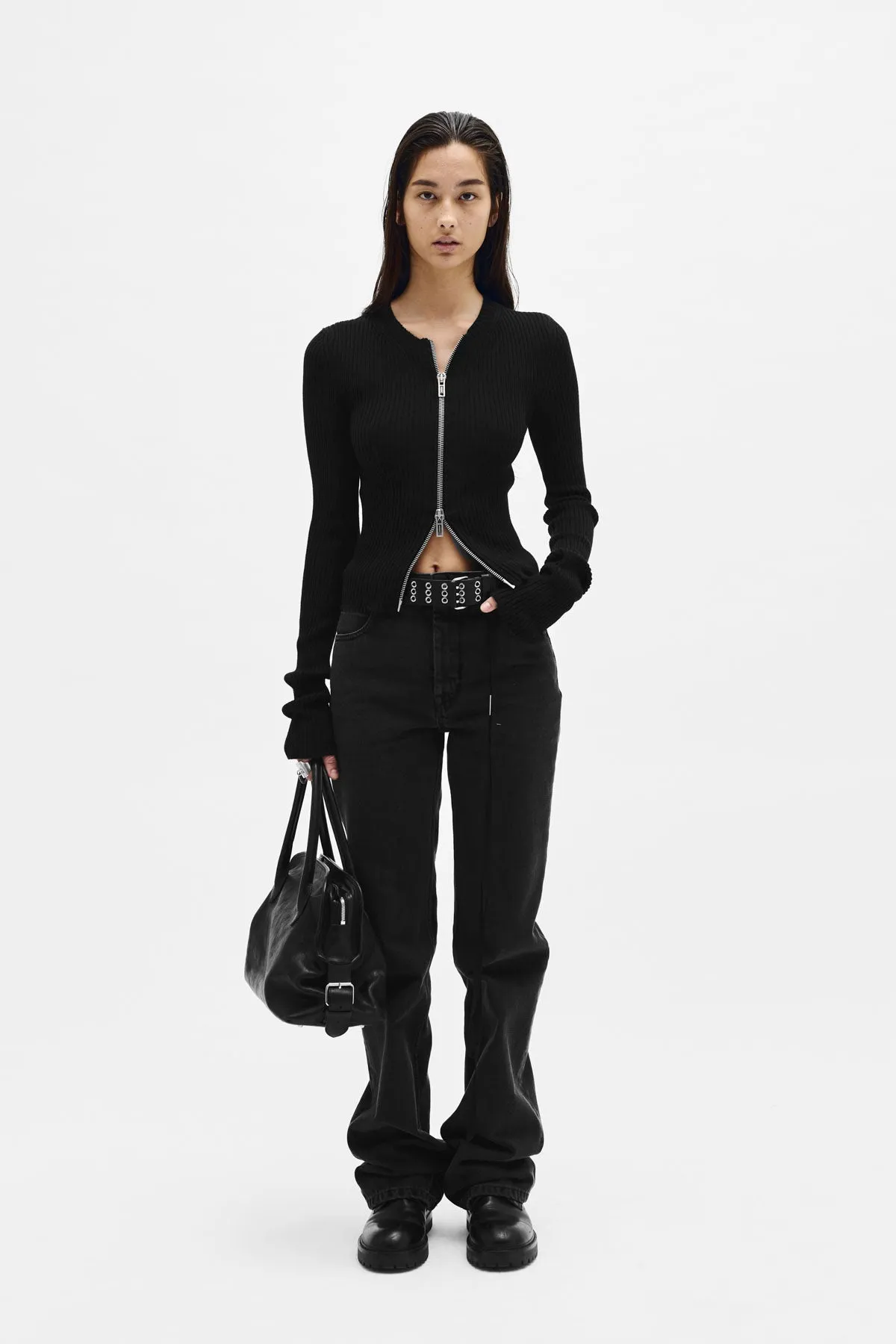 Terna Cropped Zip-Up Cardigan sold by Ann Demeulemeester product image thumbnail 4