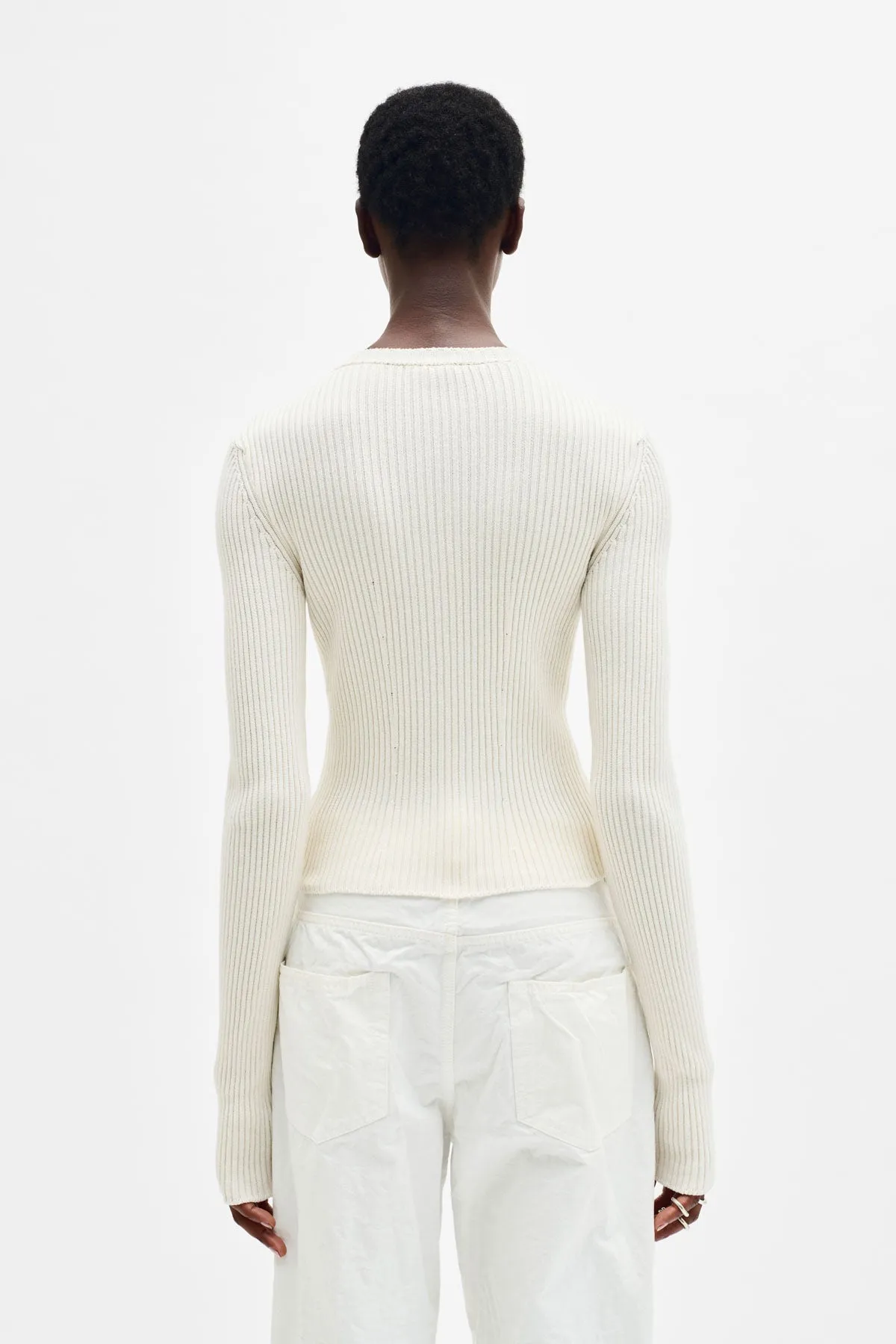 Terna Cropped Zip-Up Cardigan sold by Ann Demeulemeester product image thumbnail 3