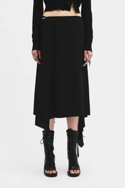 Ylva Mid Wrap Skirt sold by Ann Demeulemeester
