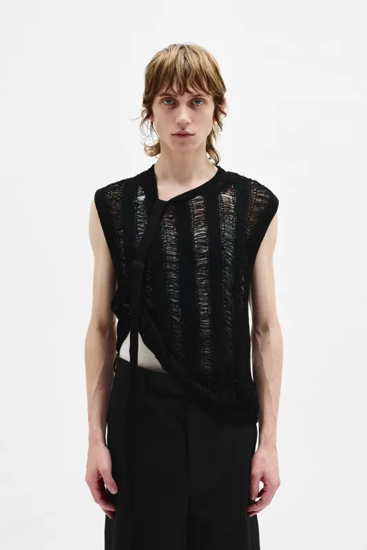 Palmer Ladder Stitch Vest sold by Ann Demeulemeester