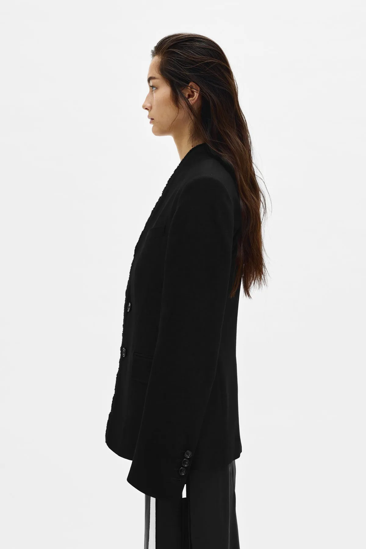 Sady Collarless Fitted Jacket sold by Ann Demeulemeester product image thumbnail 2