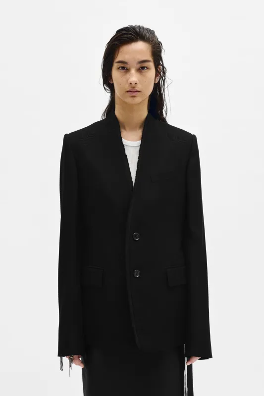 Sady Collarless Fitted Jacket made by Ann Demeulemeester