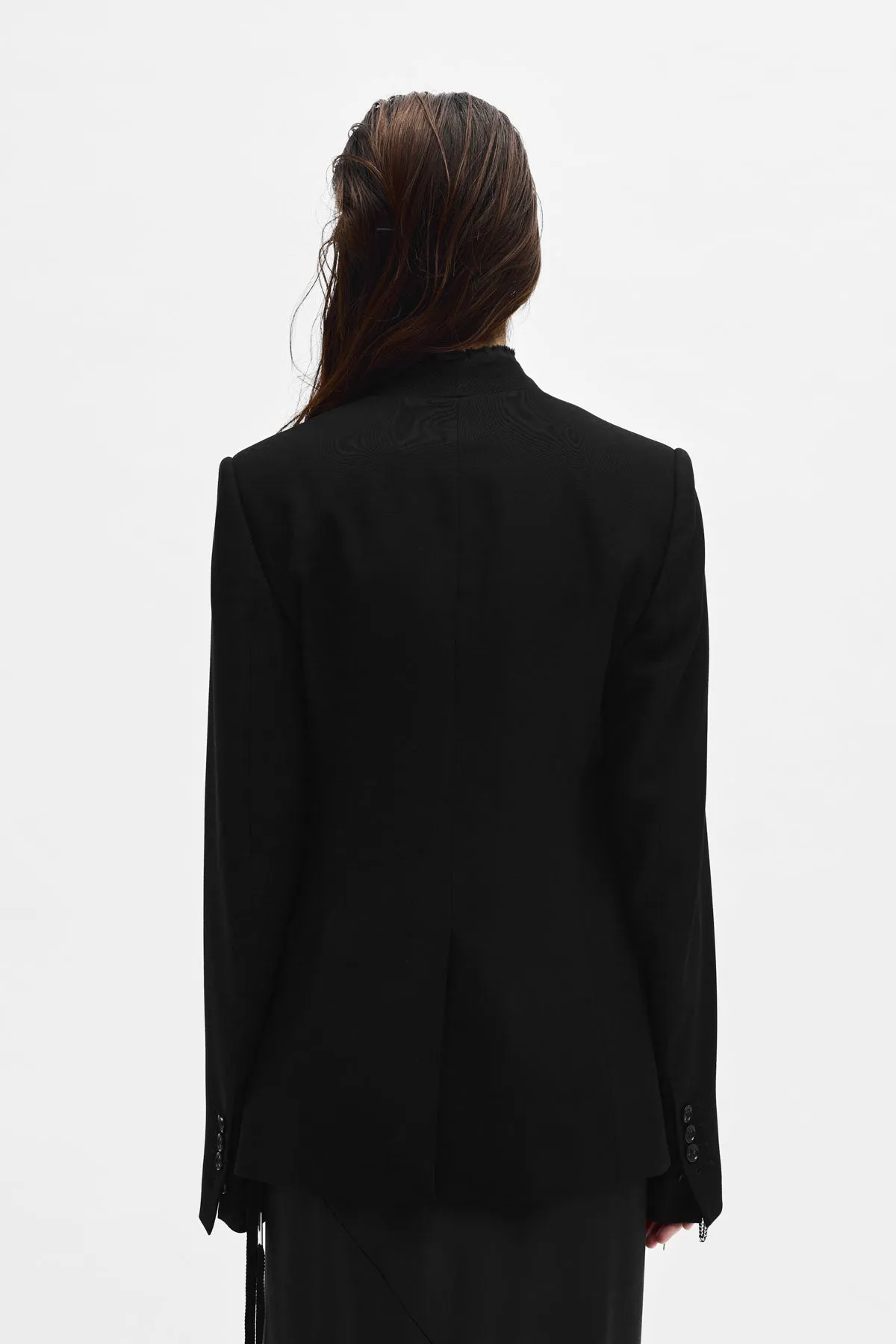 Sady Collarless Fitted Jacket sold by Ann Demeulemeester product image thumbnail 3
