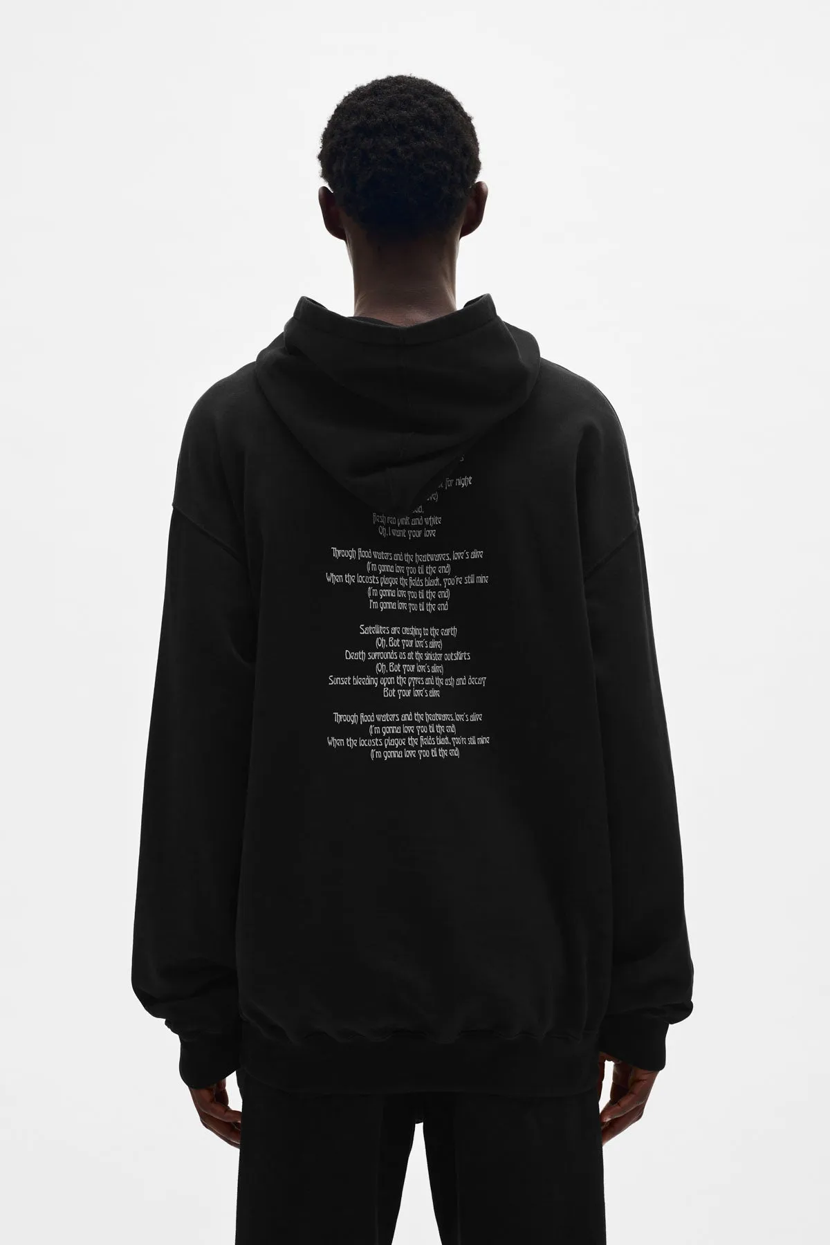 Ollie ''till the end'' High-Comfort Hoodie sold by Ann Demeulemeester product image thumbnail 3
