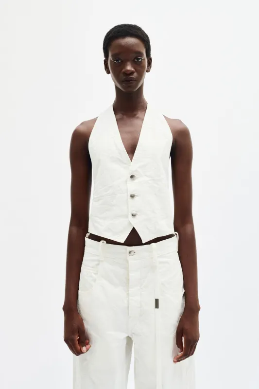 Monique Micro Waistcoat made by Ann Demeulemeester
