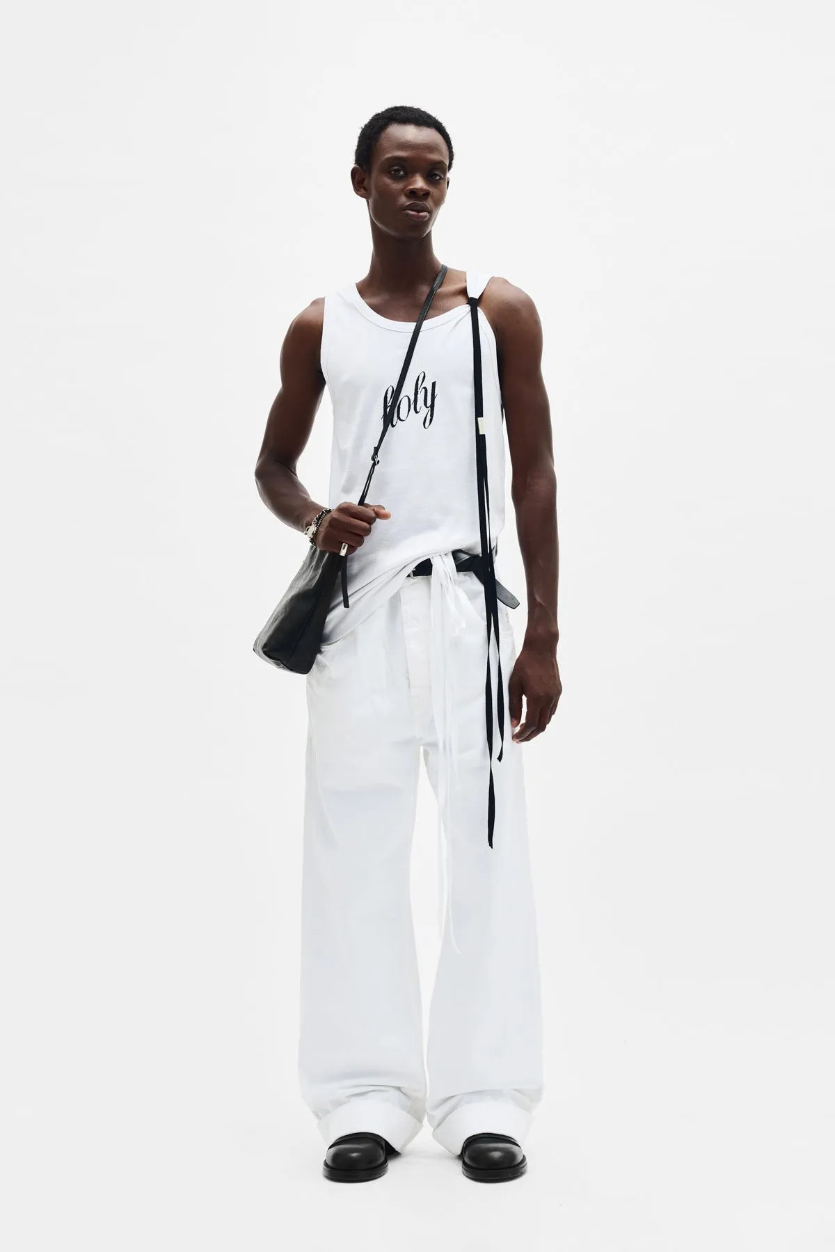 Seva Printed Standard Tank Top sold by Ann Demeulemeester product image thumbnail 4