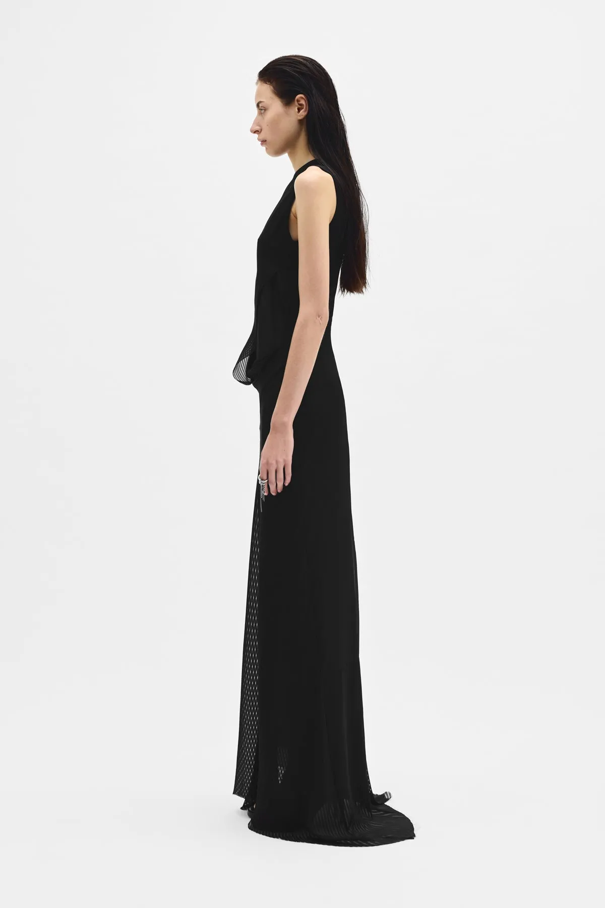 Leah long Asymmetric Dress sold by Ann Demeulemeester product image thumbnail 2