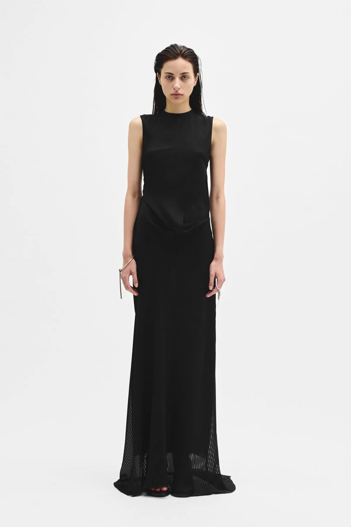 Leah long Asymmetric Dress sold by Ann Demeulemeester