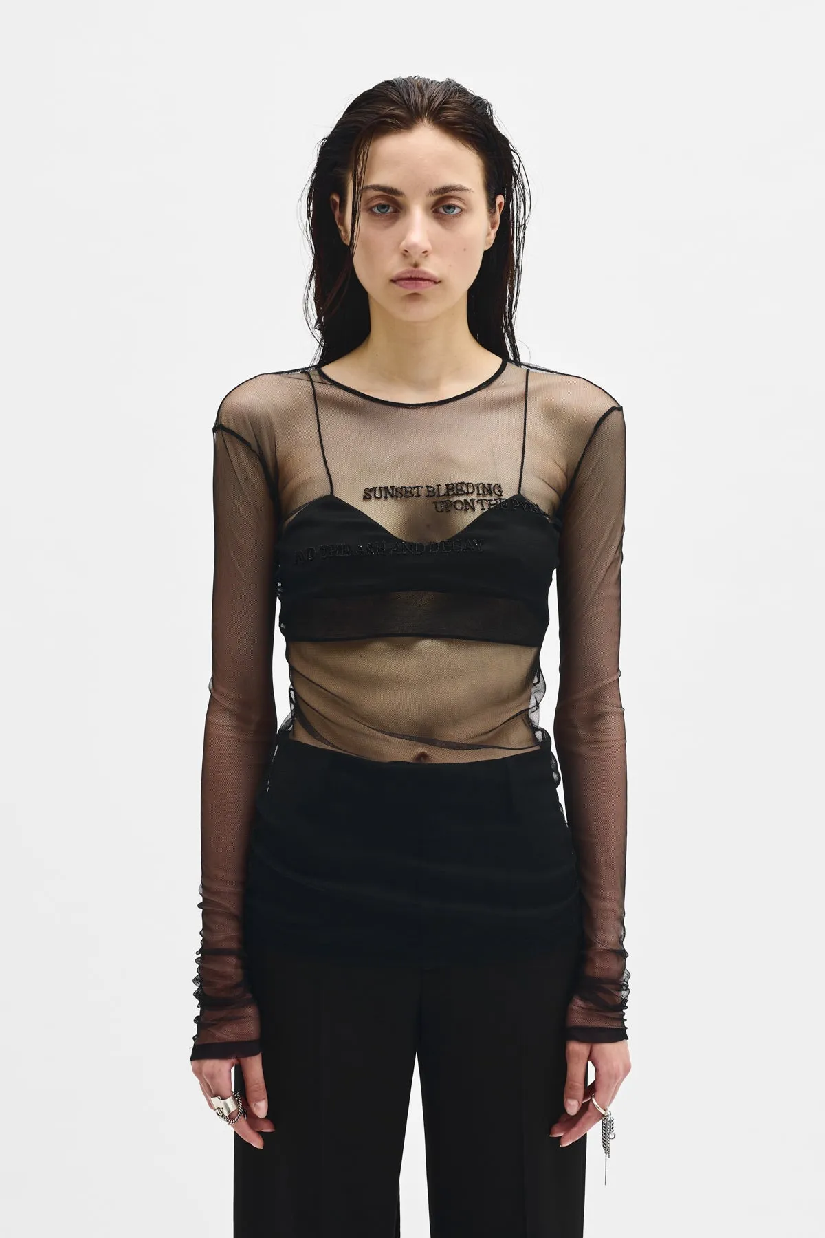 Fiene ''Sunset Bleeding'' Long Sleeve Top sold by Ann Demeulemeester