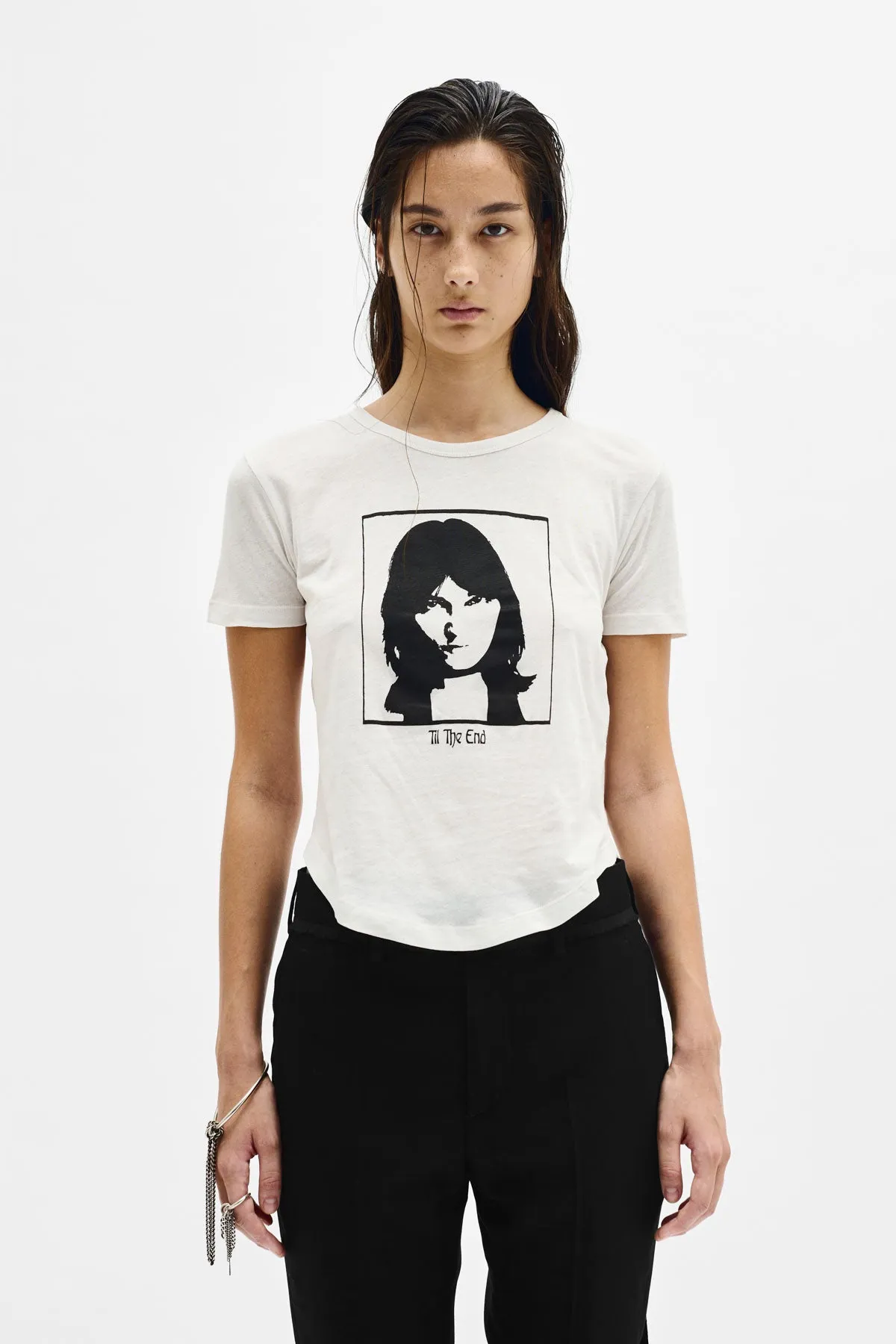 Georgette ''Till The End'' Micro T-shirt sold by Ann Demeulemeester