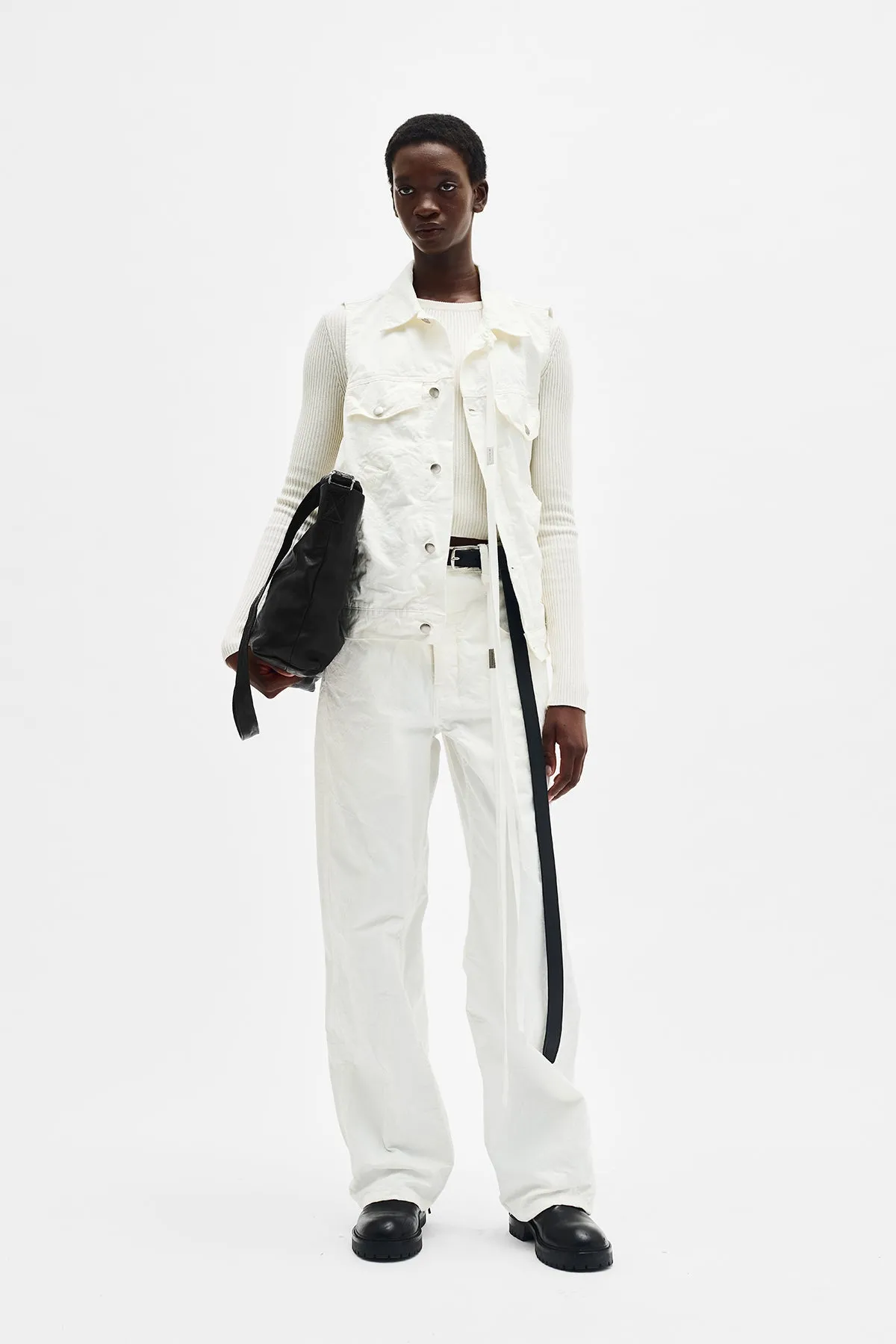 Juliette 5 Pocket High Comfort Sleeveless Jacket sold by Ann Demeulemeester product image thumbnail 4