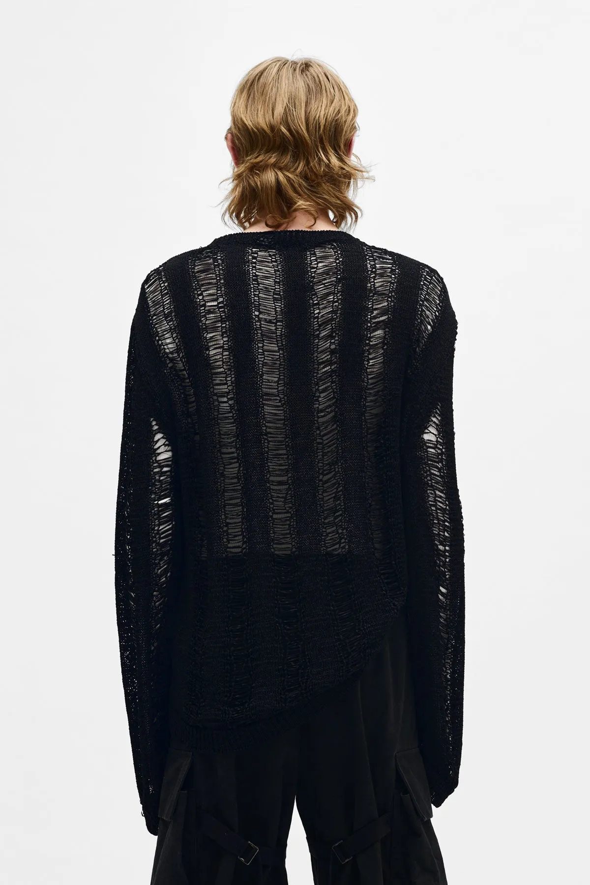 Balder ladder Stitch Oversize Sweater sold by Ann Demeulemeester product image thumbnail 4