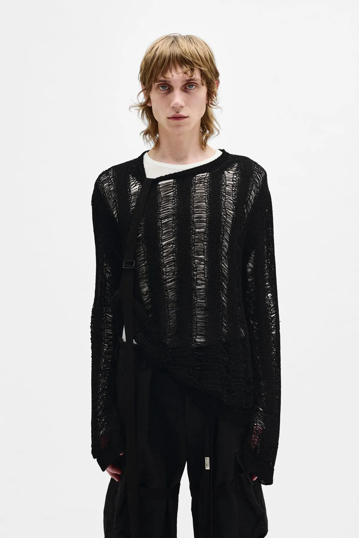 Balder ladder Stitch Oversize Sweater sold by Ann Demeulemeester product image thumbnail 3
