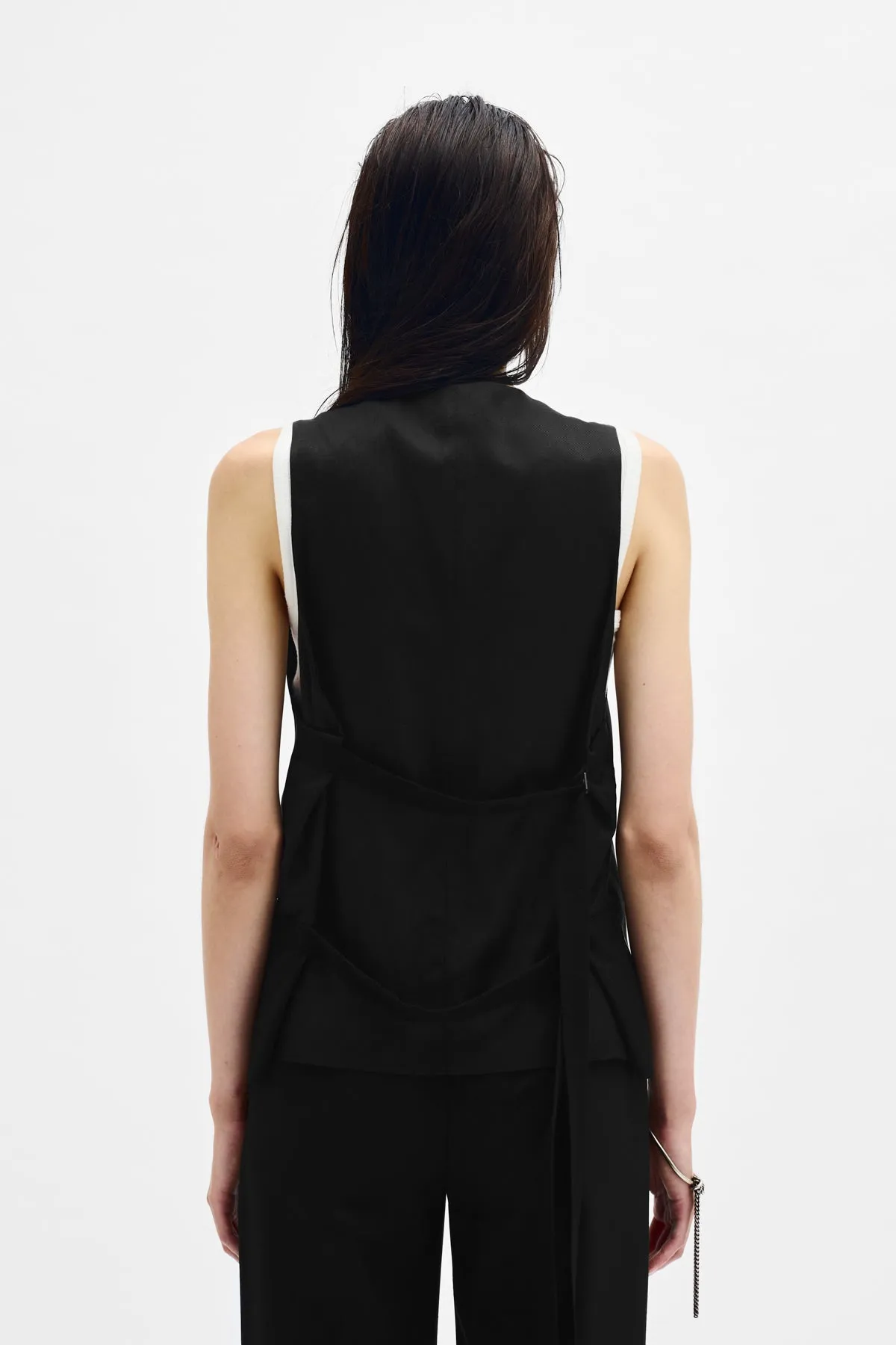 Charlotte Classic Waistcoat sold by Ann Demeulemeester product image thumbnail 3