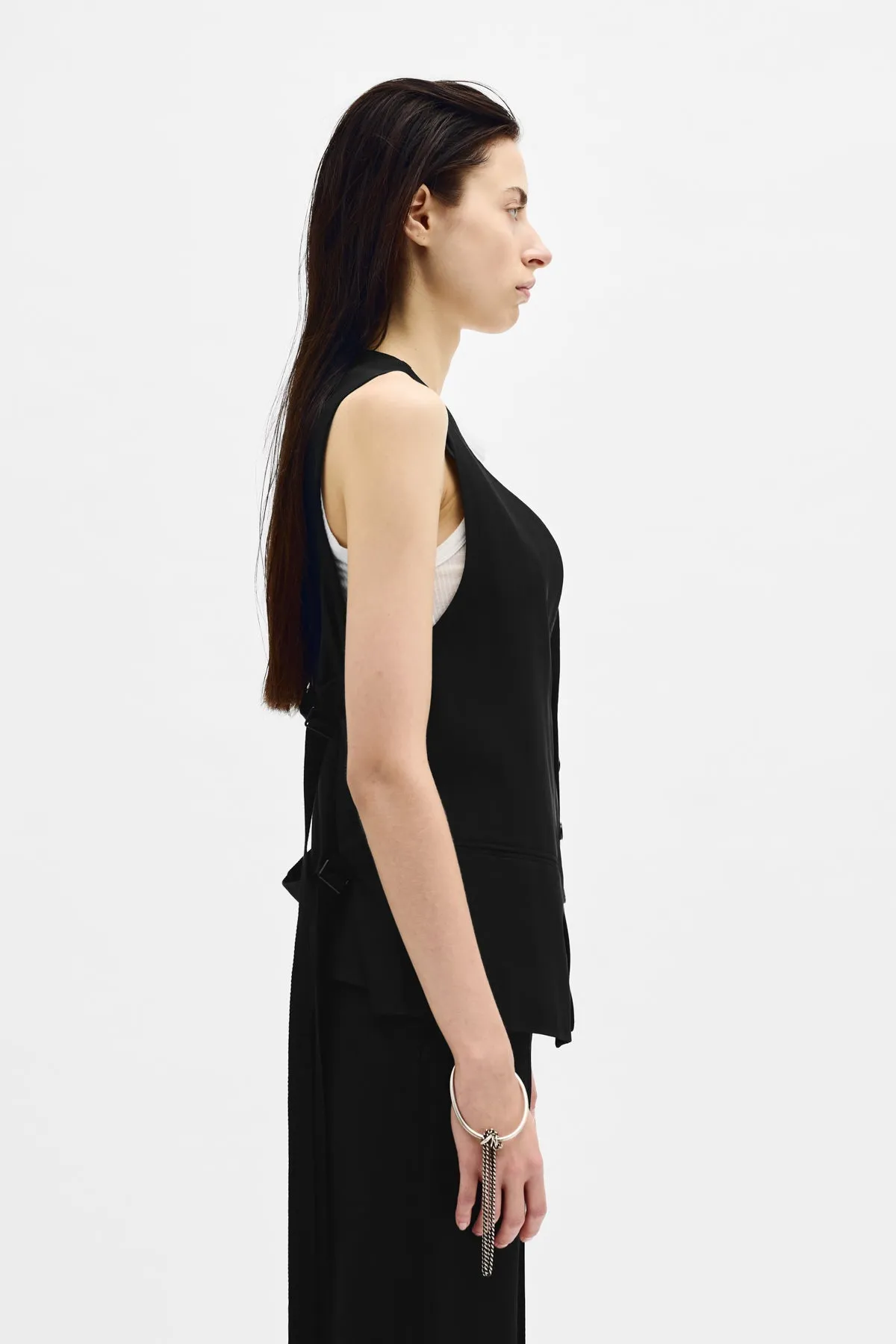 Charlotte Classic Waistcoat sold by Ann Demeulemeester product image thumbnail 2