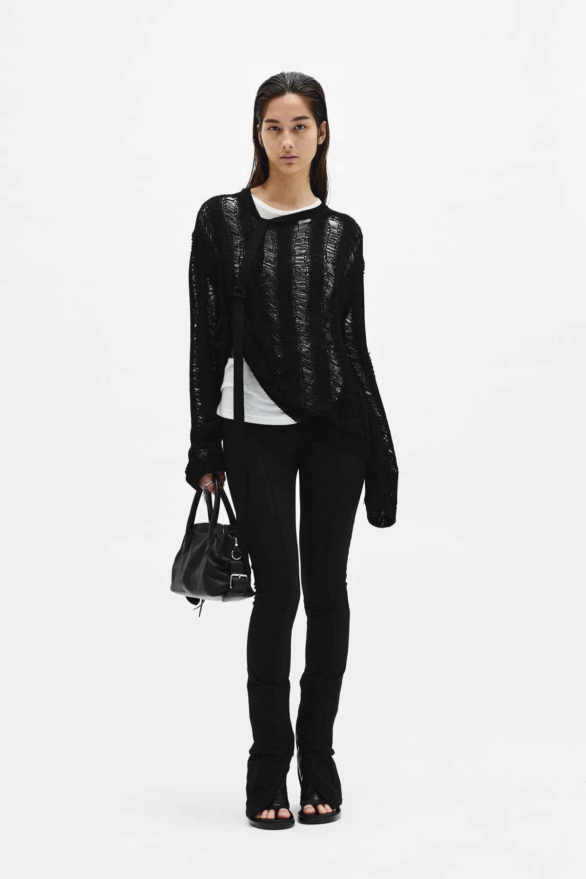 Cilla Ladder Stitch Sweater sold by Ann Demeulemeester product image thumbnail 4