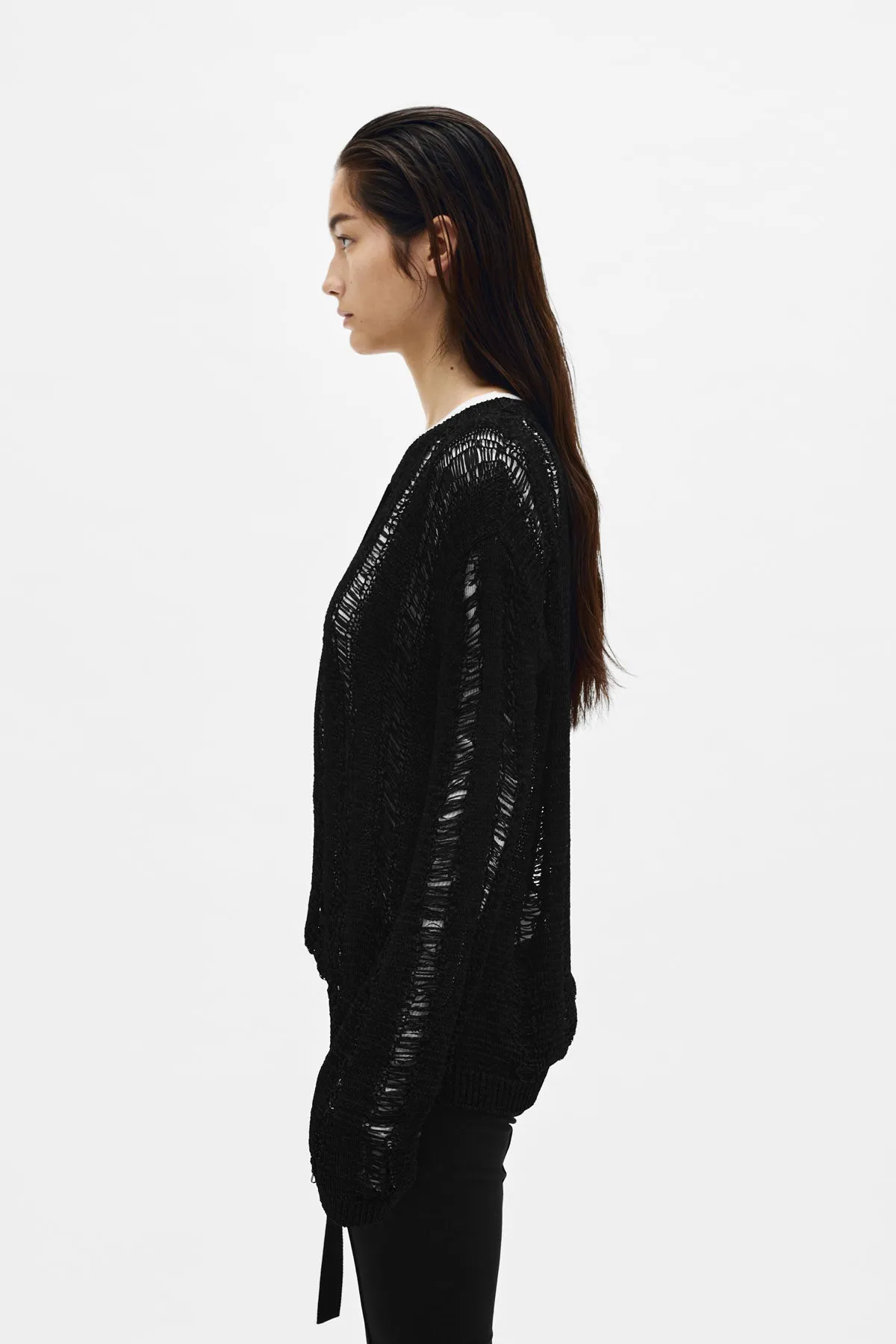 Cilla Ladder Stitch Sweater sold by Ann Demeulemeester product image thumbnail 5