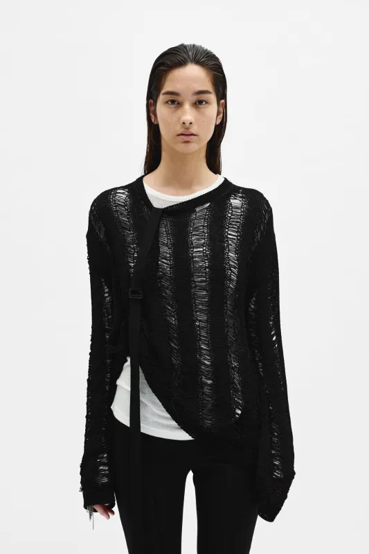 Cilla Ladder Stitch Sweater made by Ann Demeulemeester