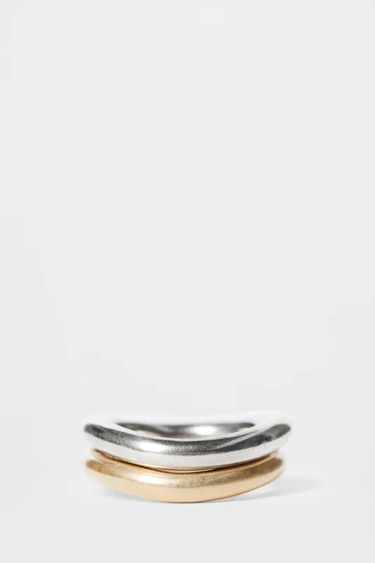 Ana BiColor Ring Set sold by Ann Demeulemeester