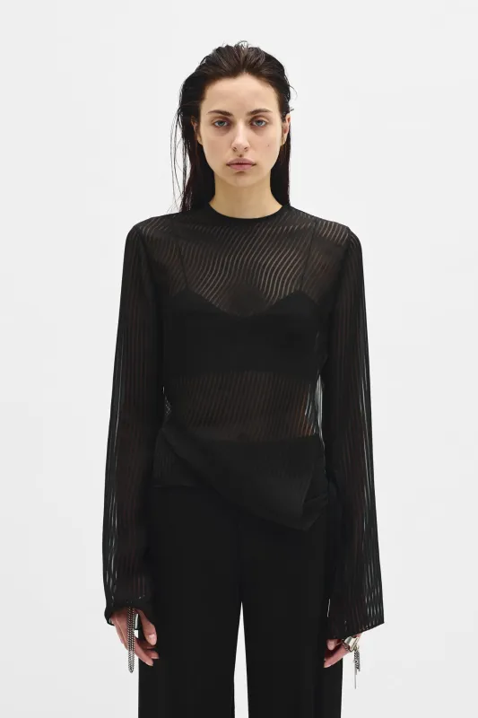 Benonia Long Sleeve Top sold by Ann Demeulemeester