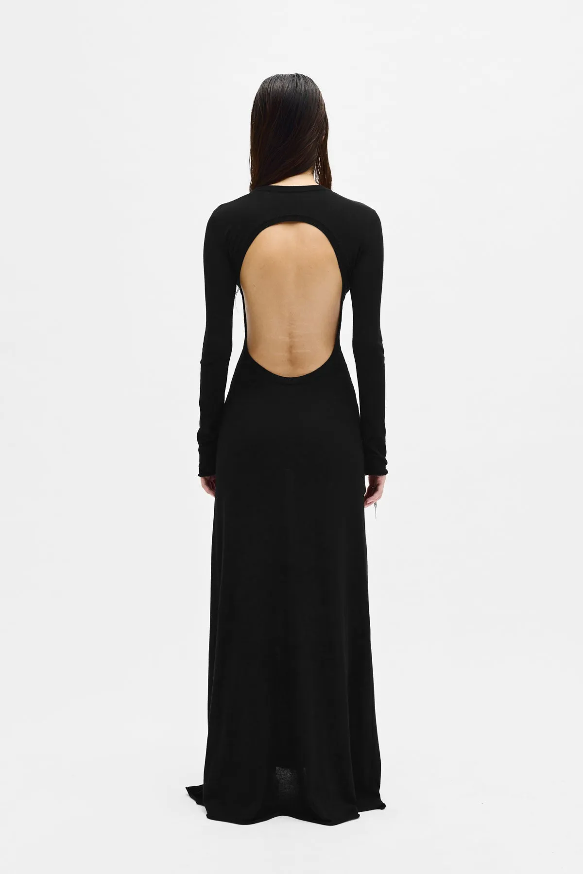 Eva Long Open Back Knitted Dress sold by Ann Demeulemeester product image thumbnail 3
