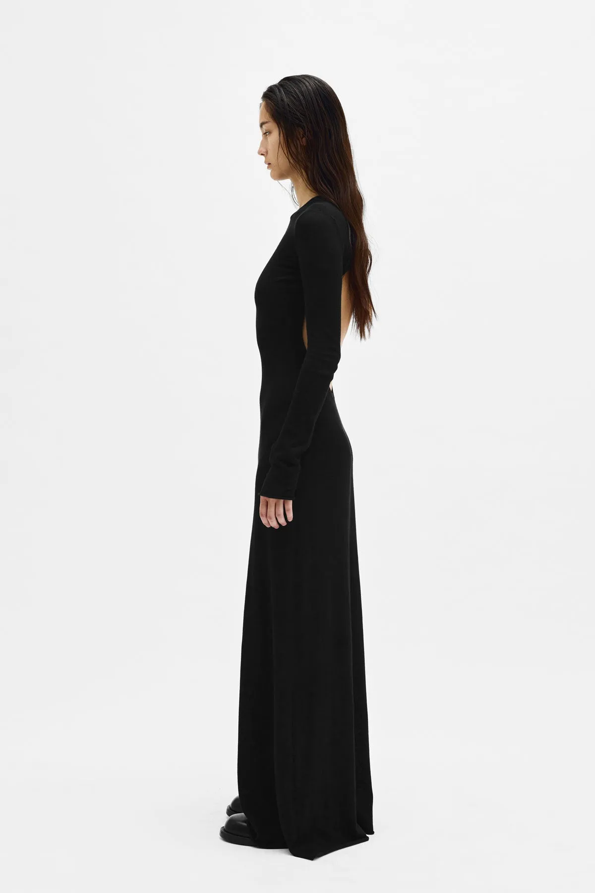 Eva Long Open Back Knitted Dress sold by Ann Demeulemeester product image thumbnail 2