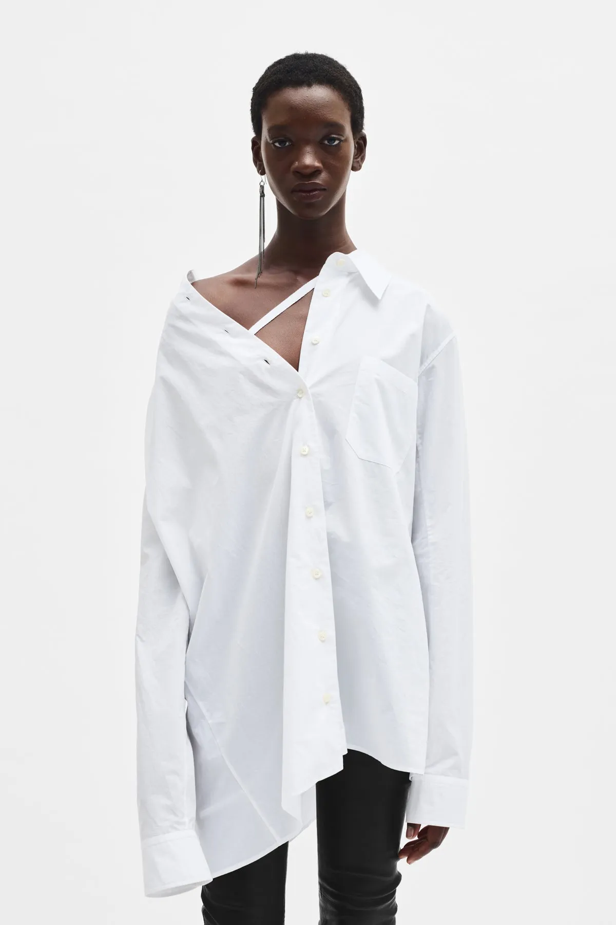 Daria Drop Shoulder Shirt sold by Ann Demeulemeester
