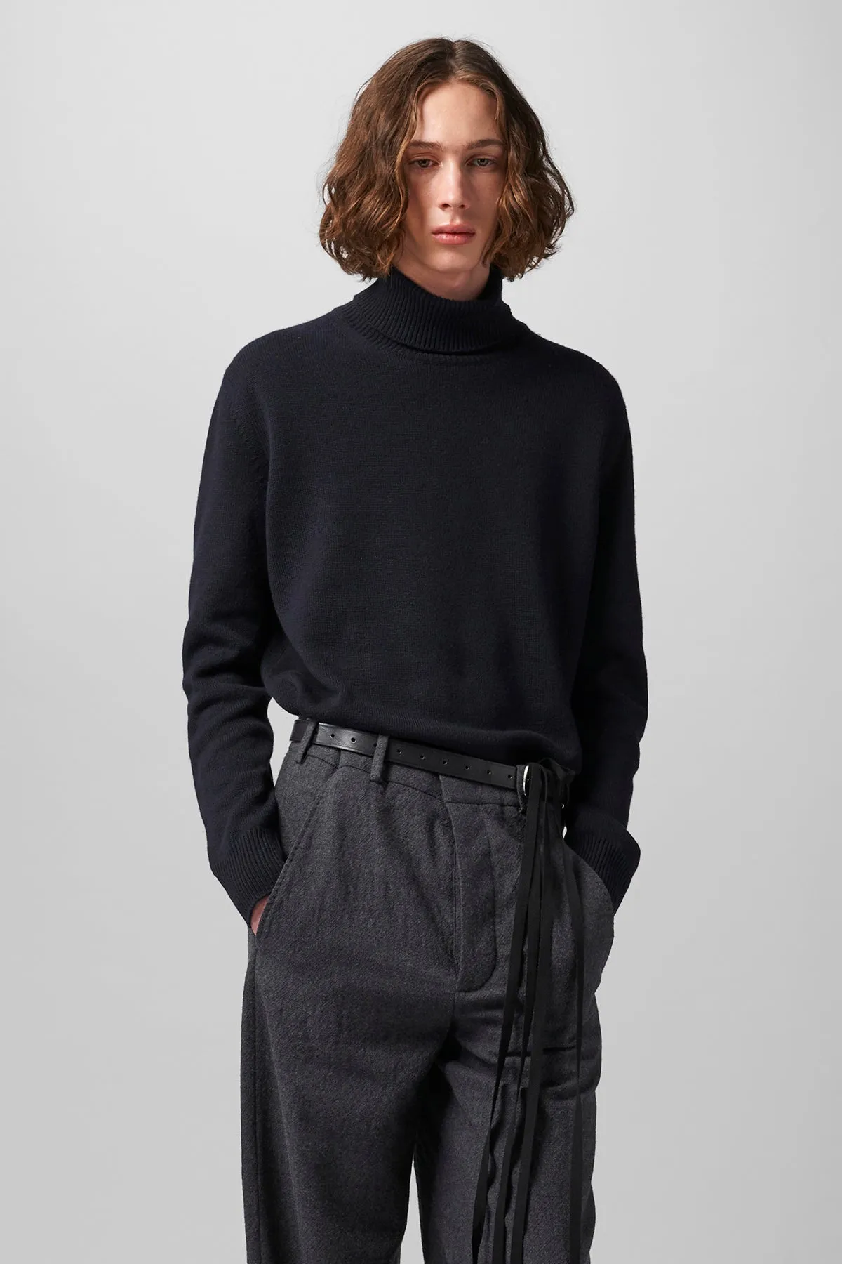 Kurt Knitted Dolcevita Neck Sweater sold by Ann Demeulemeester