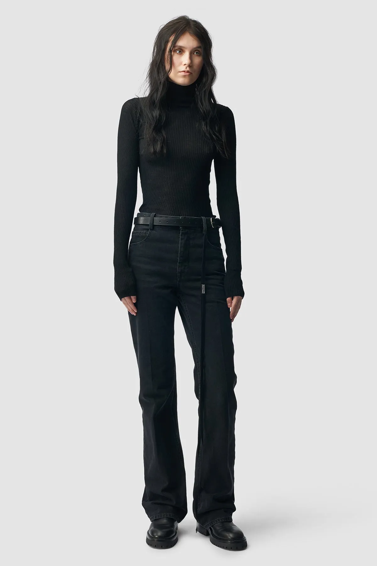 Marlena Rib High Neck Sweater sold by Ann Demeulemeester product image thumbnail 3