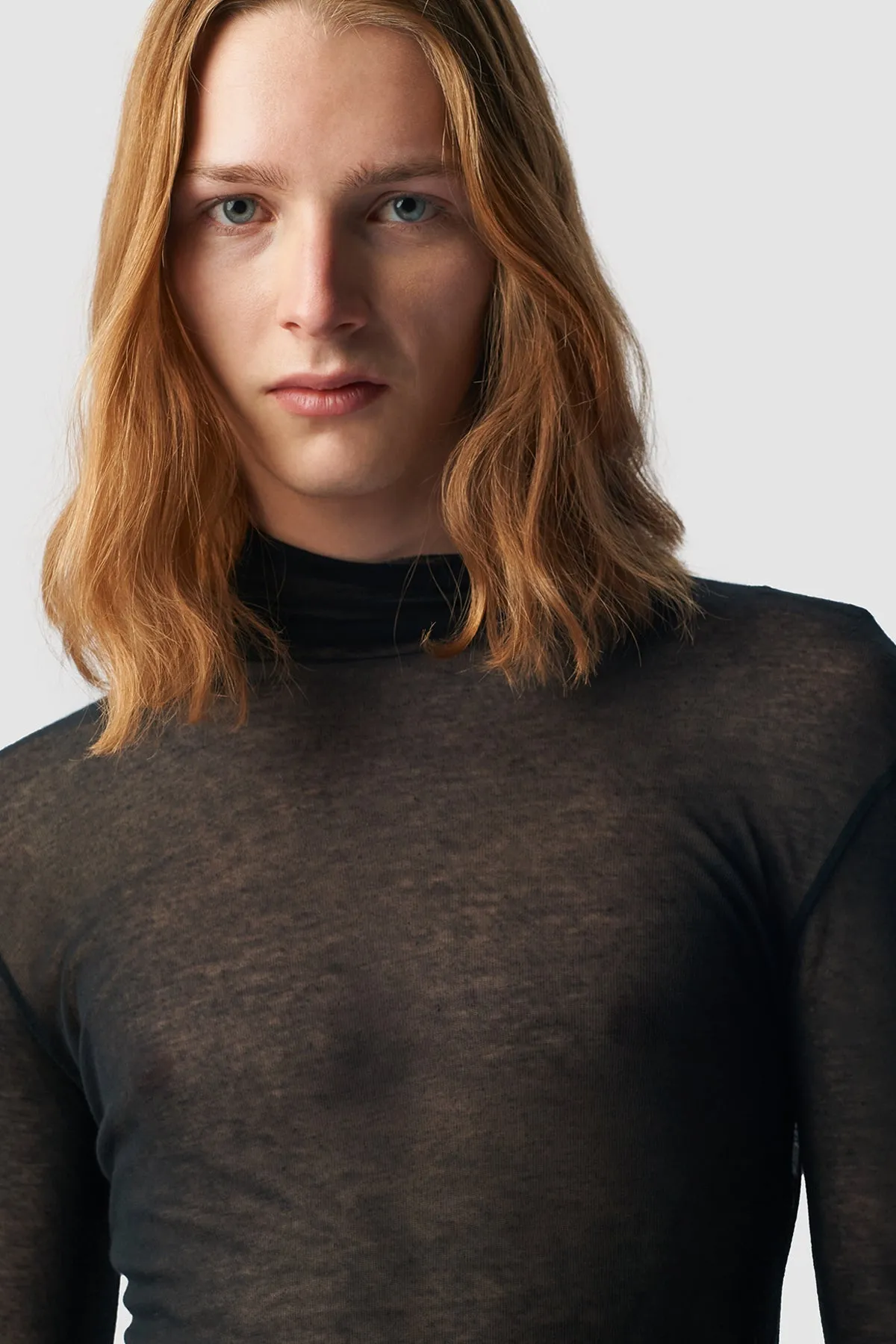 Daneel Standard Fit Long Sleeve Turtle Neck Tee sold by Ann Demeulemeester product image thumbnail 5
