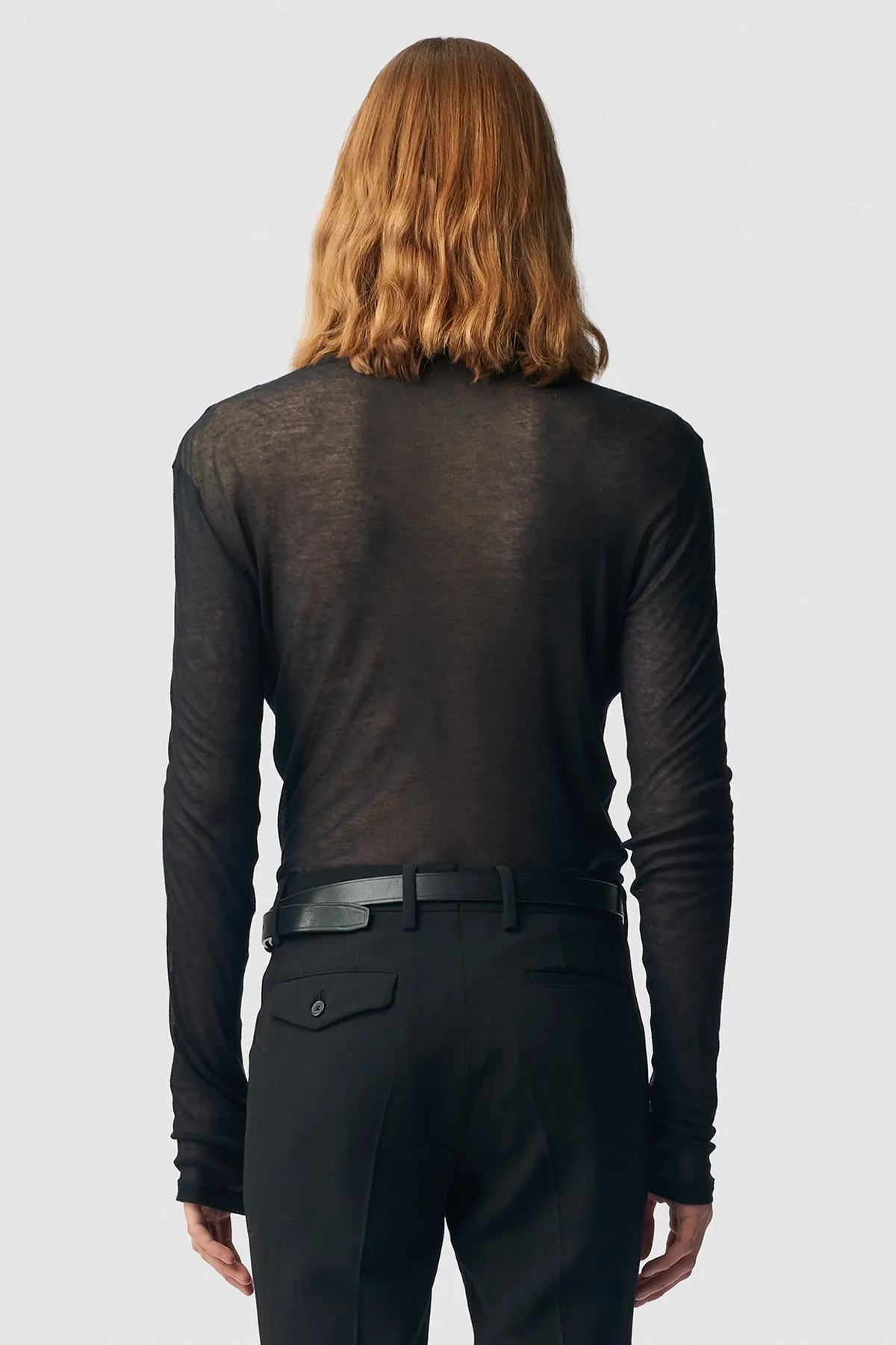 Daneel Standard Fit Long Sleeve Turtle Neck Tee sold by Ann Demeulemeester product image thumbnail 3