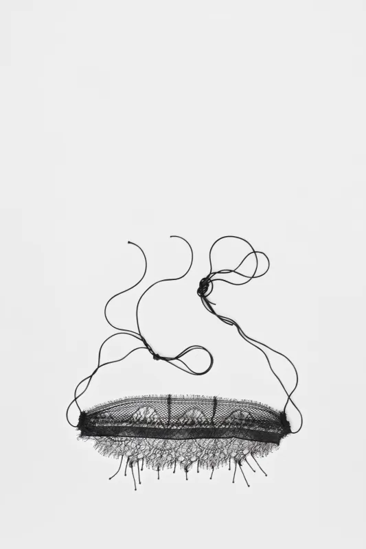 Klas Embroidered Lace Cap made by Ann Demeulemeester