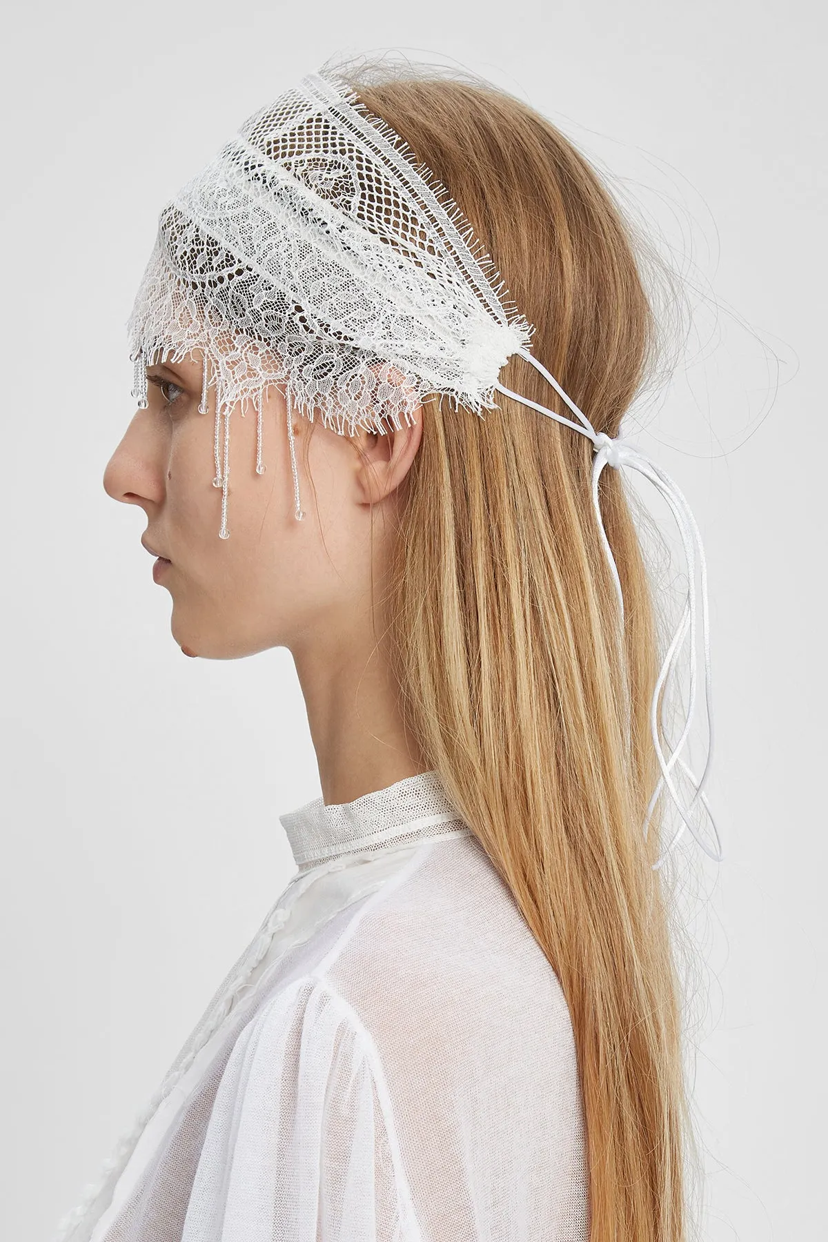 Klas Embroidered Lace Cap sold by Ann Demeulemeester product image thumbnail 3