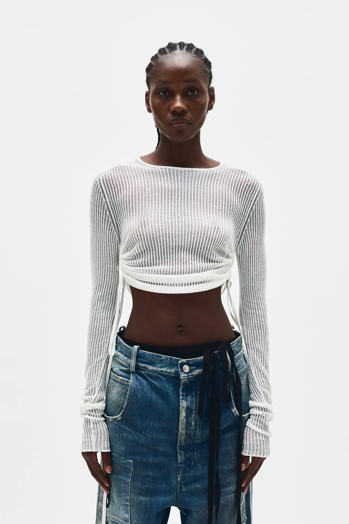 Beta Cropped Sweater sold by Ann Demeulemeester product image thumbnail 2