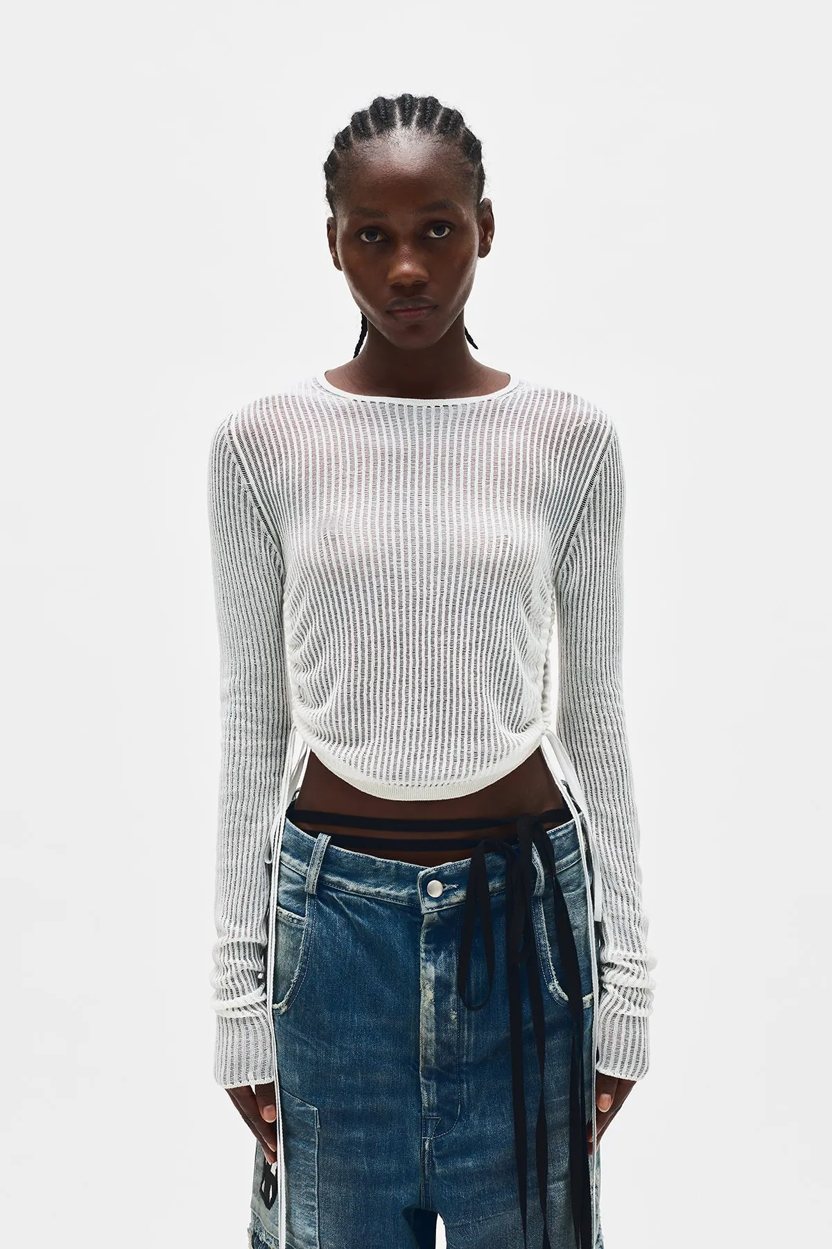 Beta Cropped Sweater sold by Ann Demeulemeester product image thumbnail 4