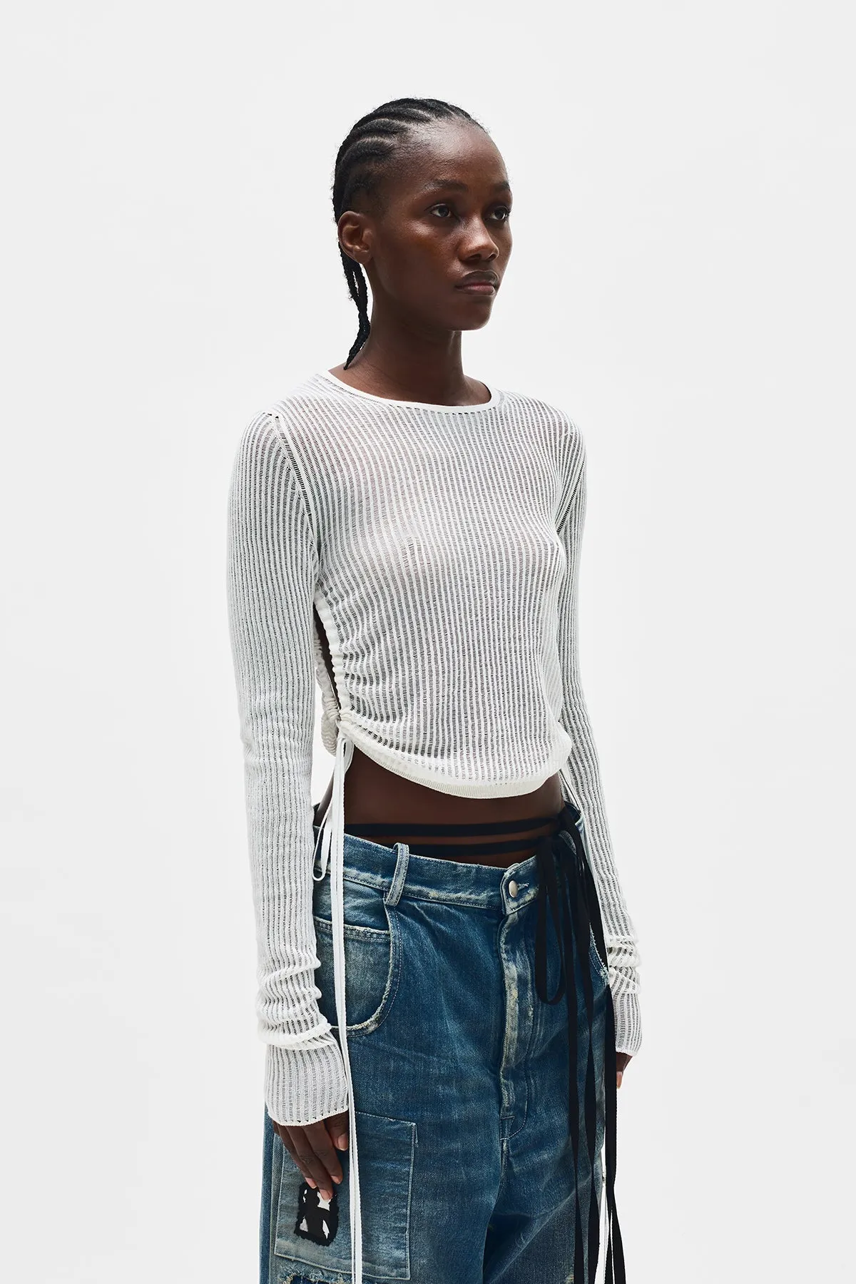 Beta Cropped Sweater sold by Ann Demeulemeester product image thumbnail 5